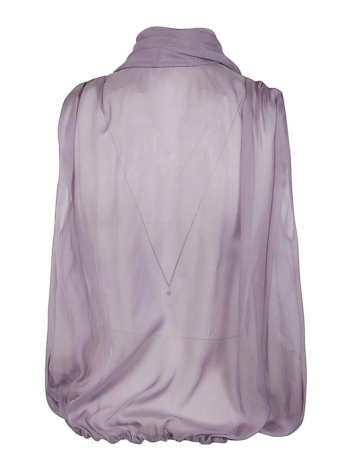 Shop Blumarine Blouse With Bow In Pink