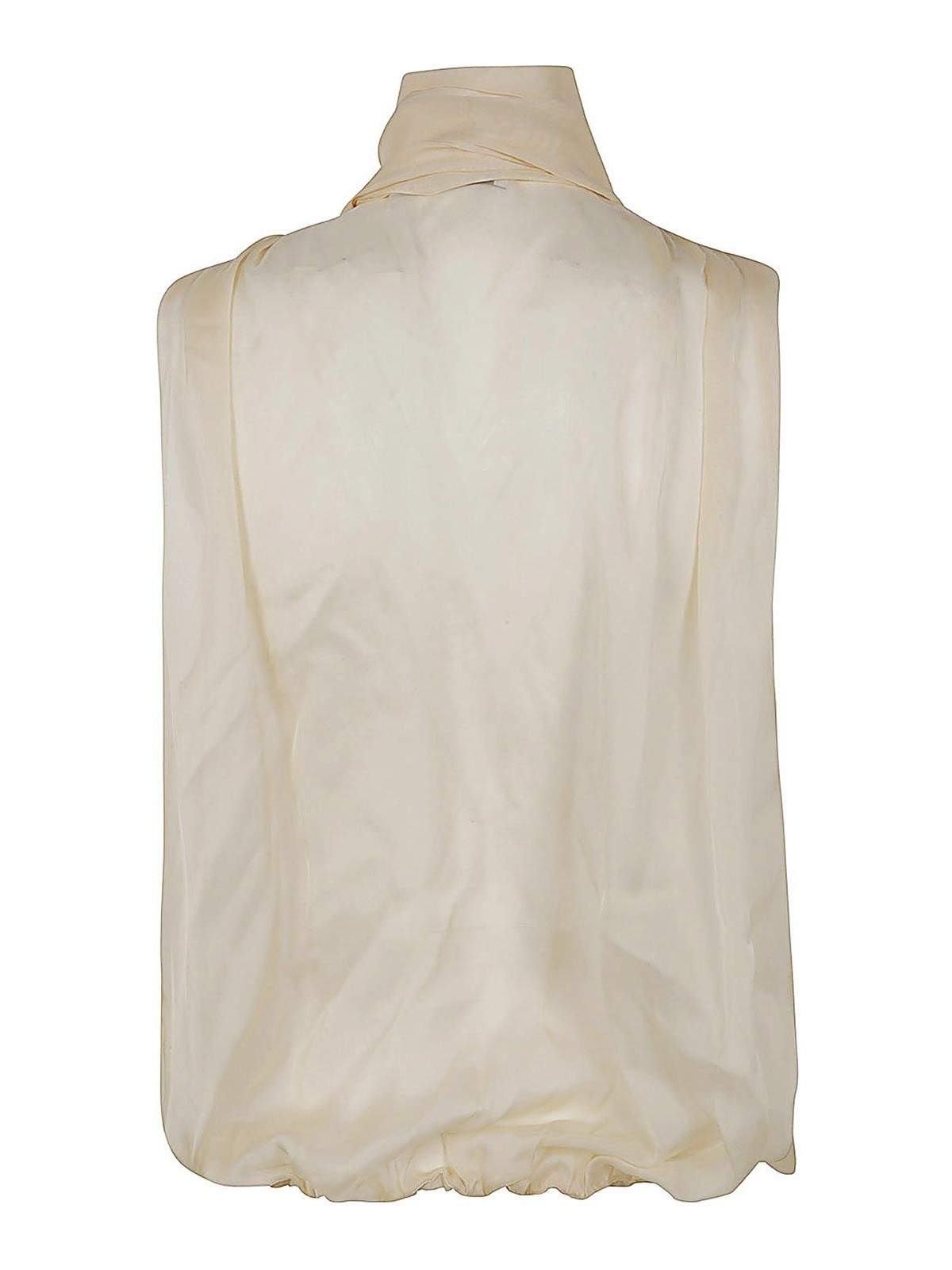 Shop Blumarine Blouse With Bow In White