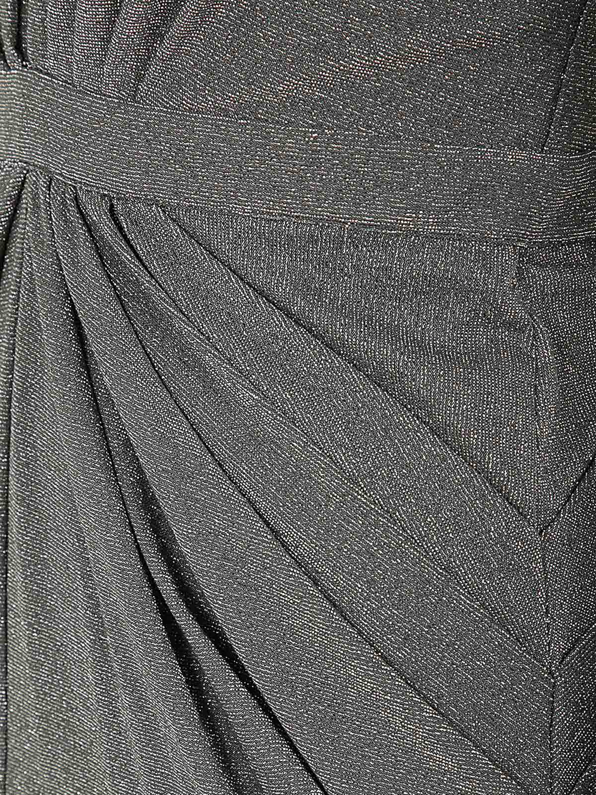 Shop Elisabetta Franchi Vestido Largo - Gris In Grey