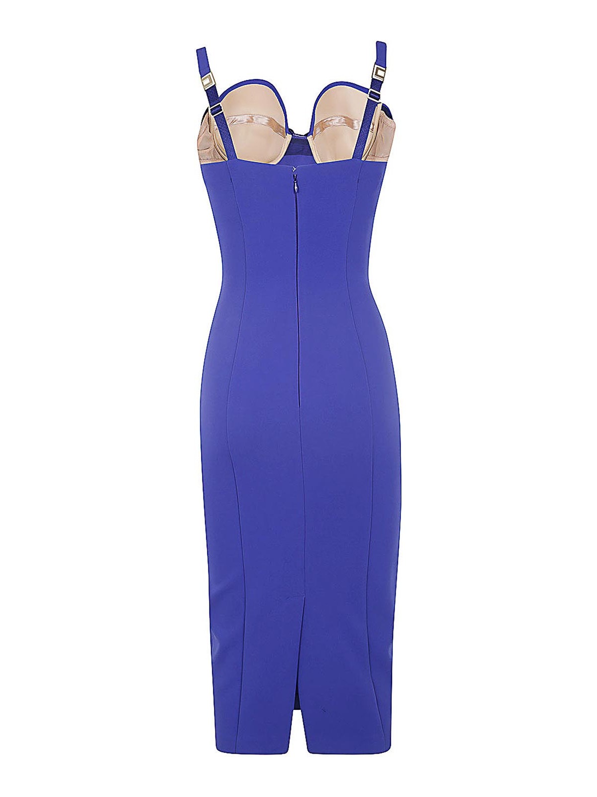Shop Elisabetta Franchi Pencil Dress In Blue