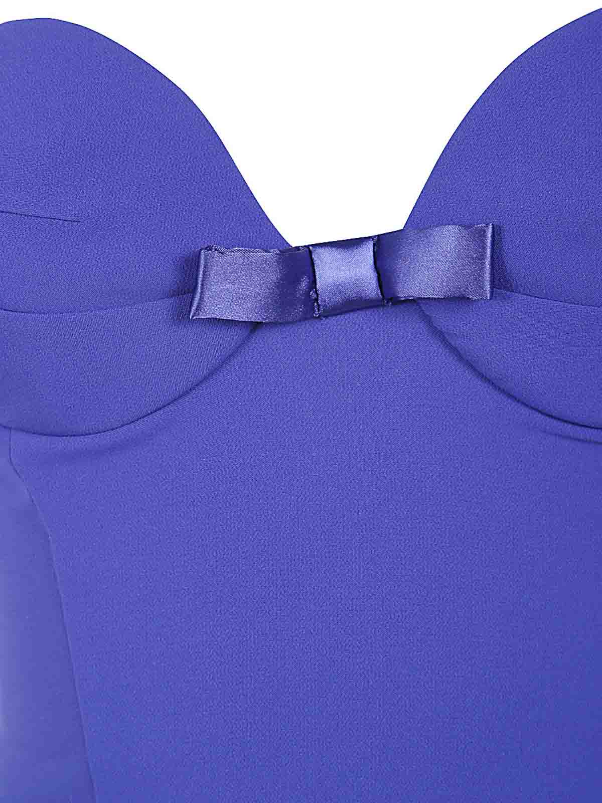 Shop Elisabetta Franchi Pencil Dress In Blue