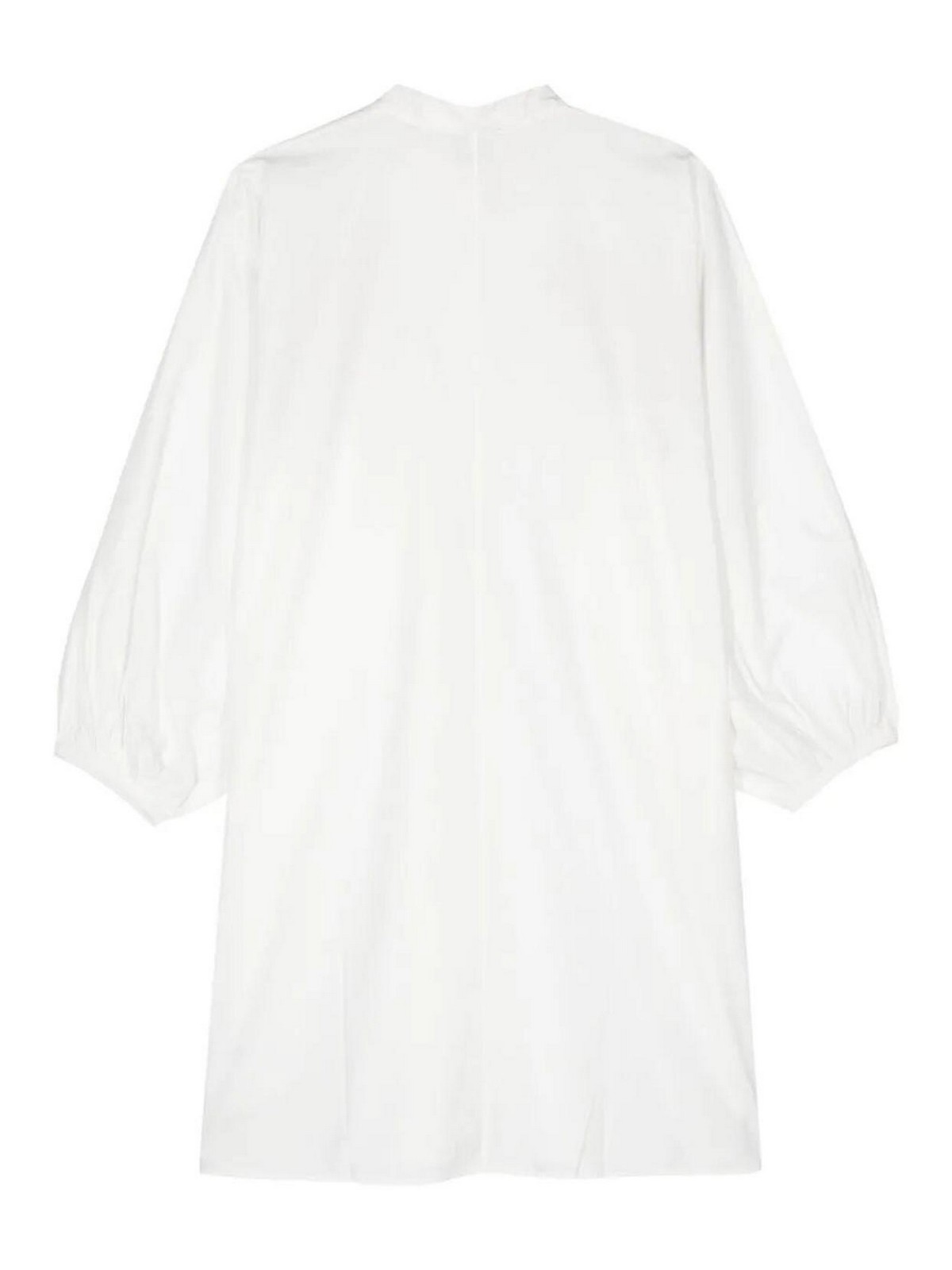 Shop Essentiel Antwerp Frilled Puff Sleeve Dress In White