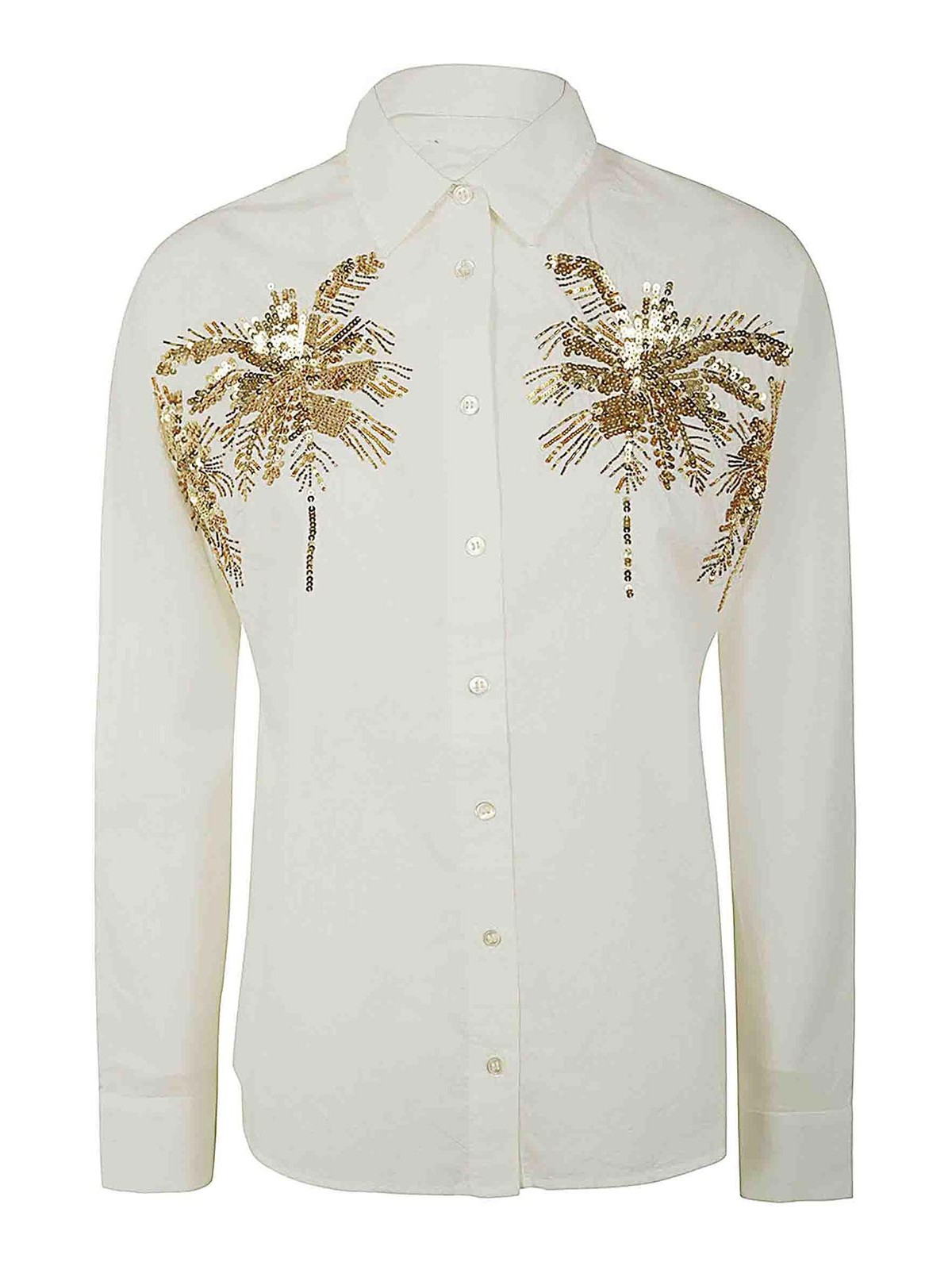 Essentiel Antwerp Fresh Embellished Shirt In White