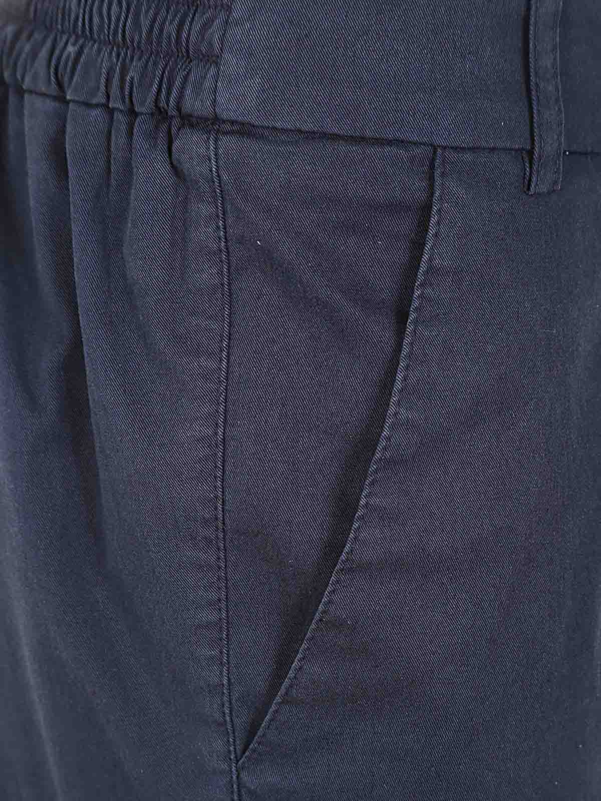 Shop Kiltie Hugo Straight Leg Pants With Lapel In Blue