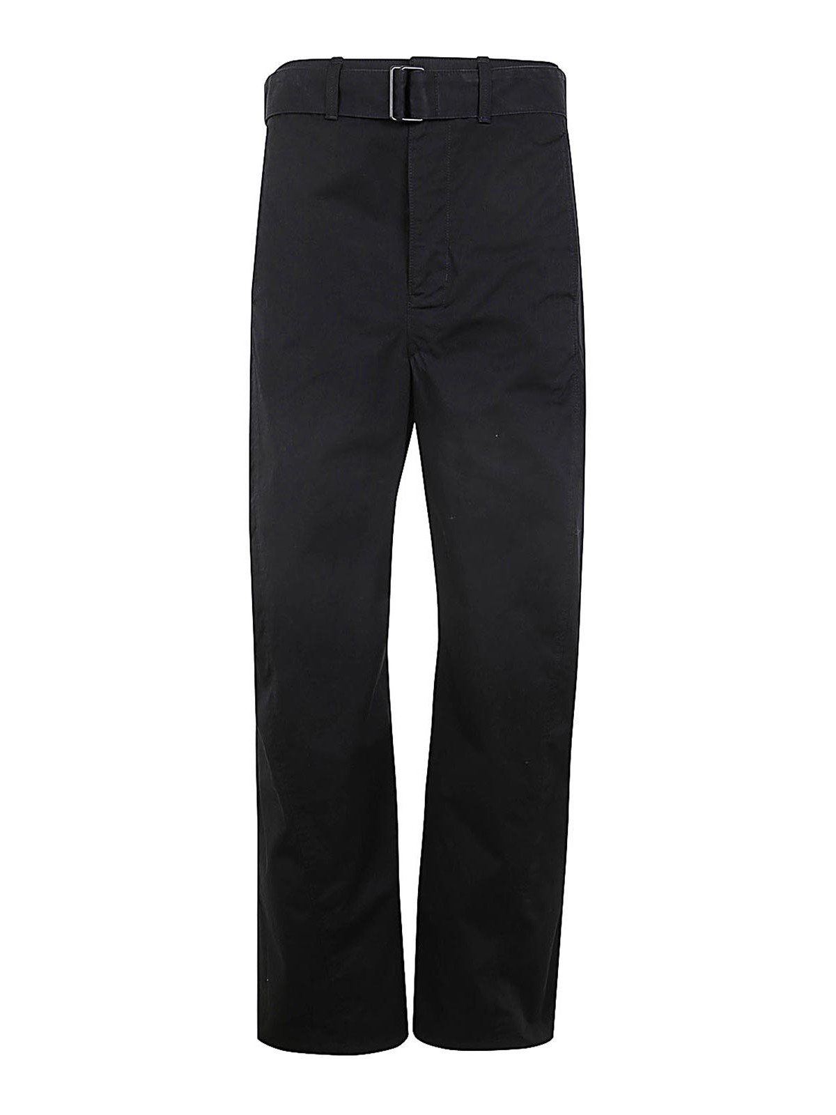 Shop Lemaire Light Belted Twisted Pants In Black