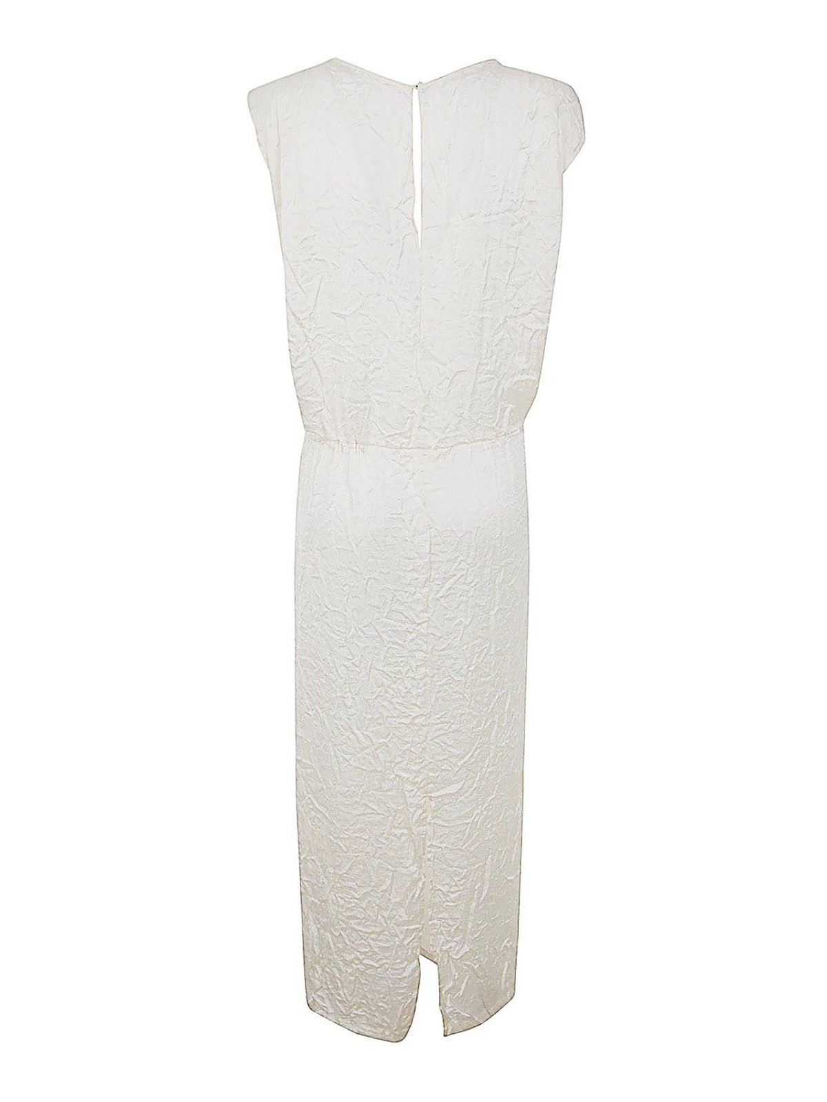 Shop Maria Calderara Back Or Front Long Dress In White