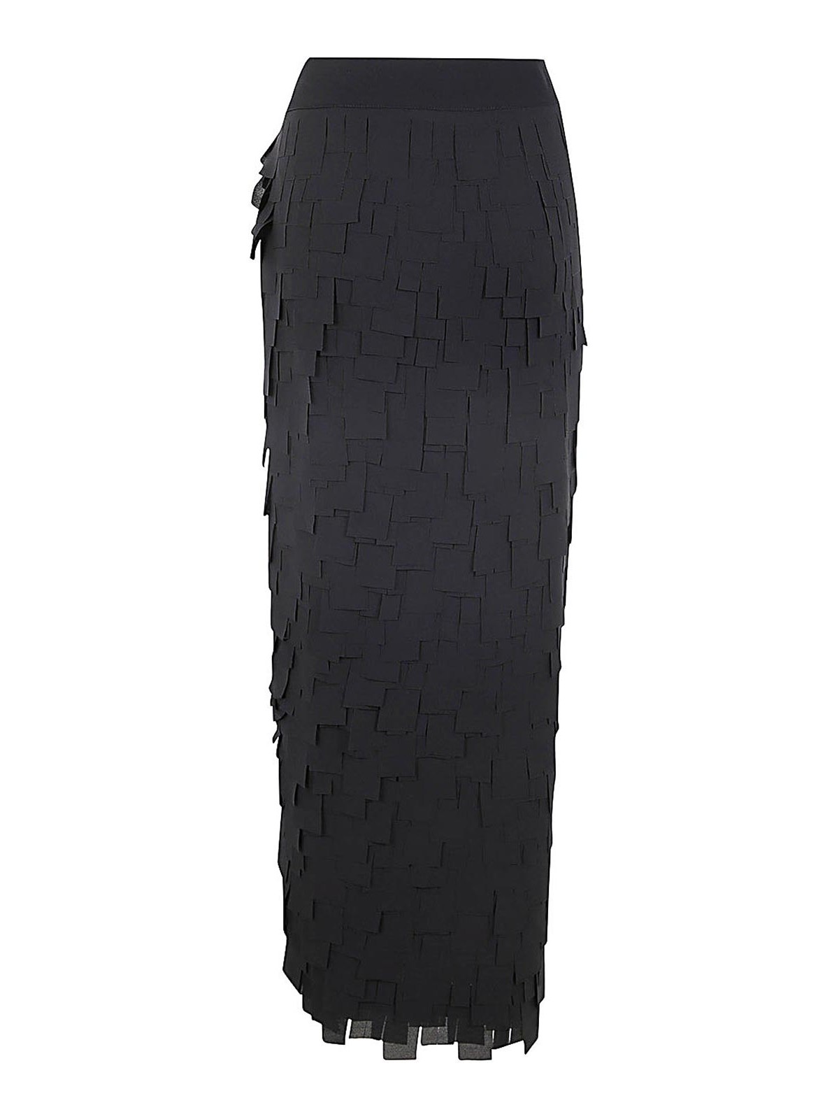 Shop Maria Calderara Mermaid Apron Skirt In Black