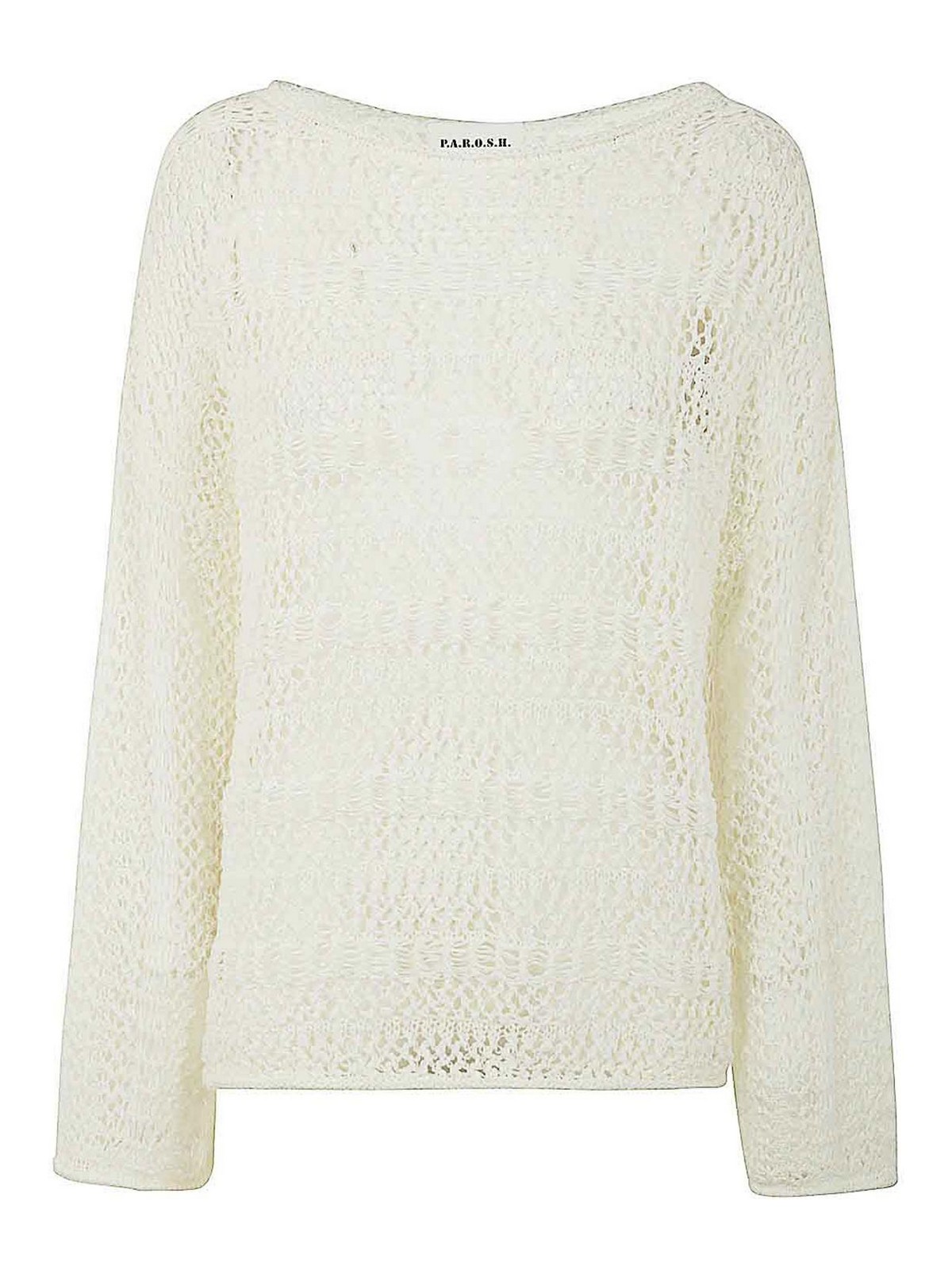 Shop P.a.r.o.s.h Net Pullover In White