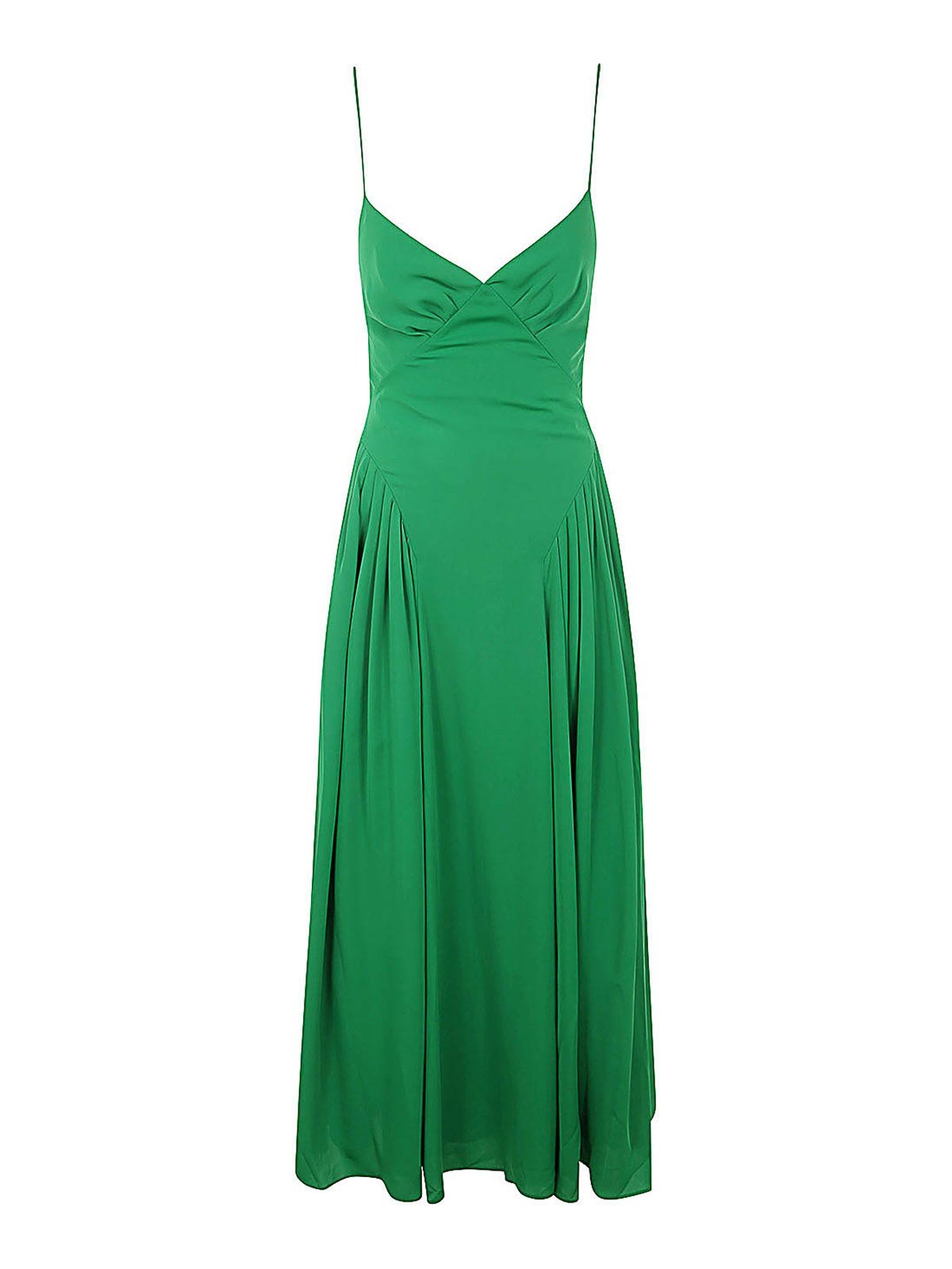 Shop Self-portrait Green Viscose Midi Dress