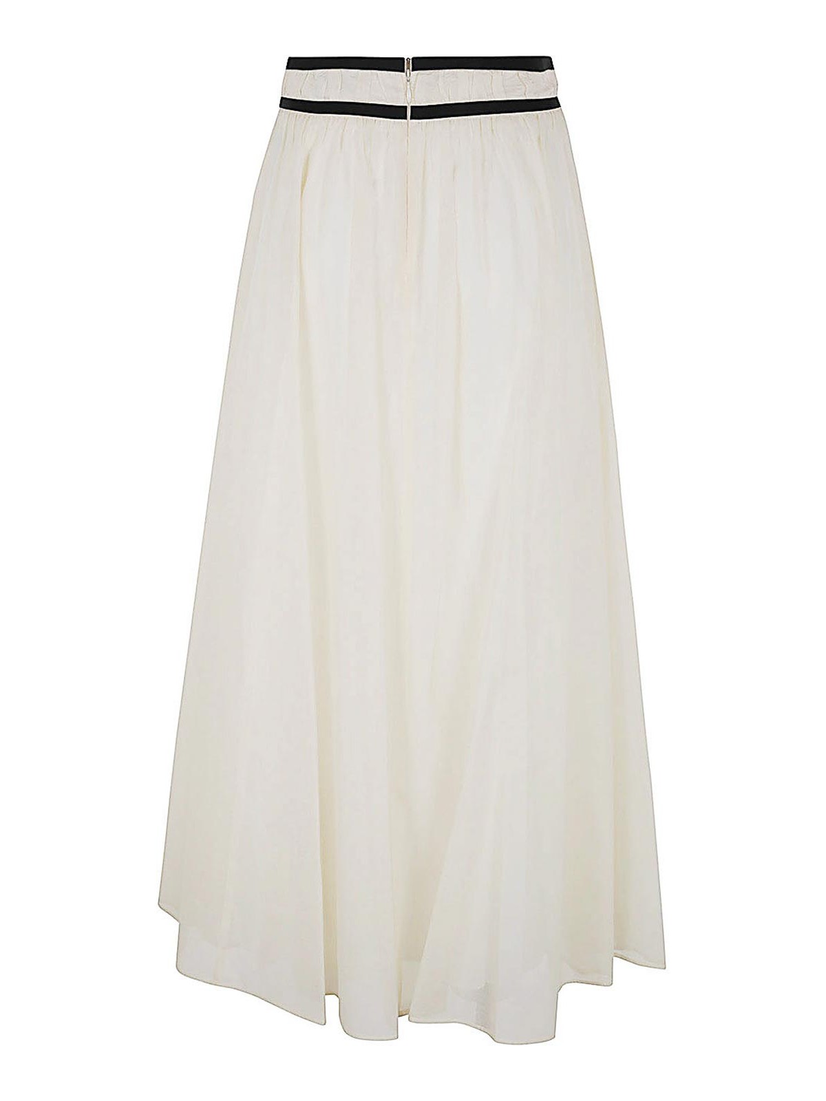 Shop Seventy Long Skirt In White