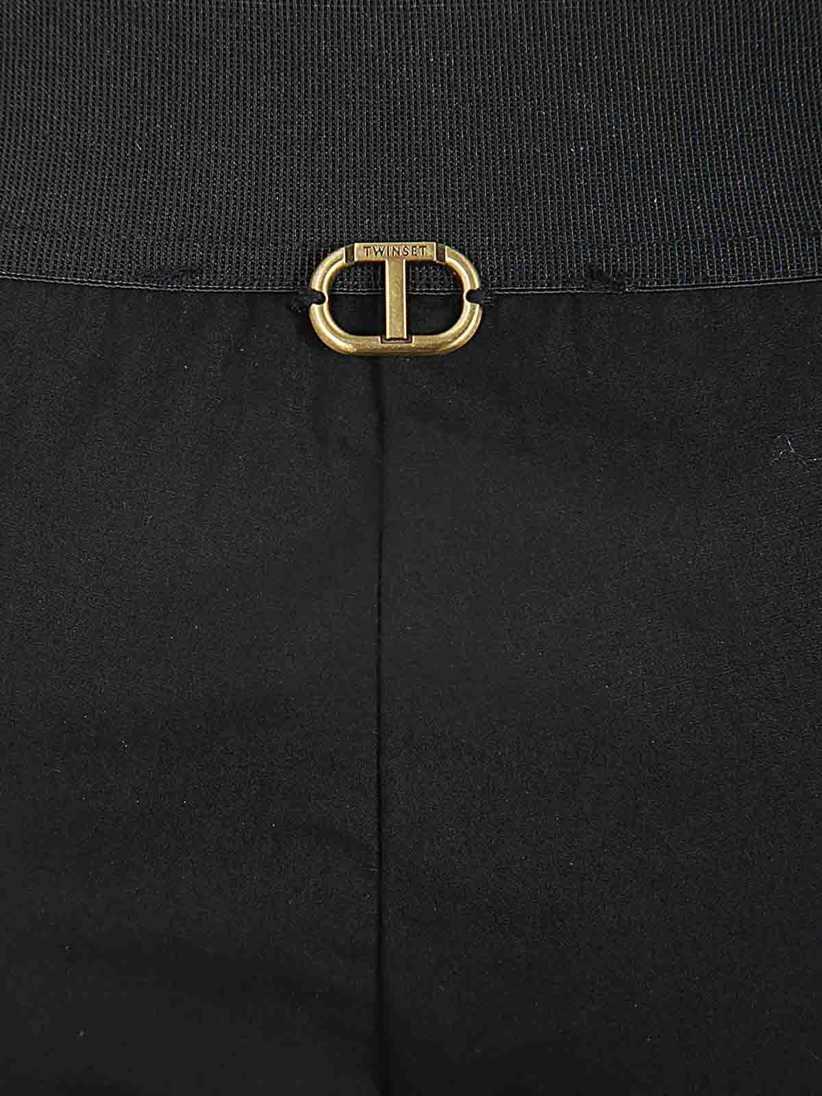 Shop Twinset Pantalón Casual - Negro In Black