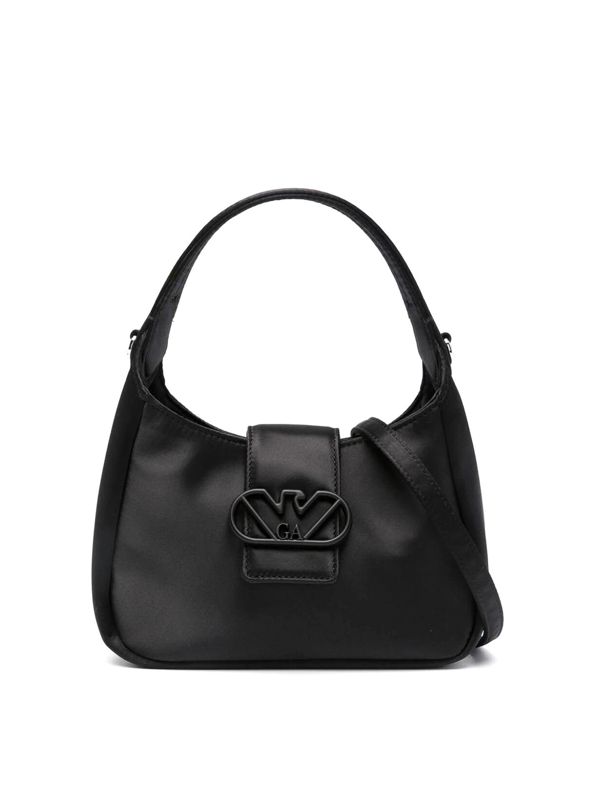 Shop Emporio Armani Hobo Bag In Black