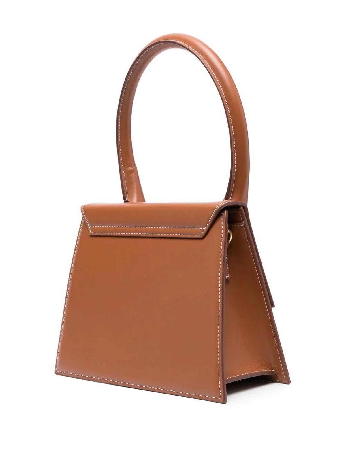 Shop Jacquemus Le Grand Chiquito Bag In Brown