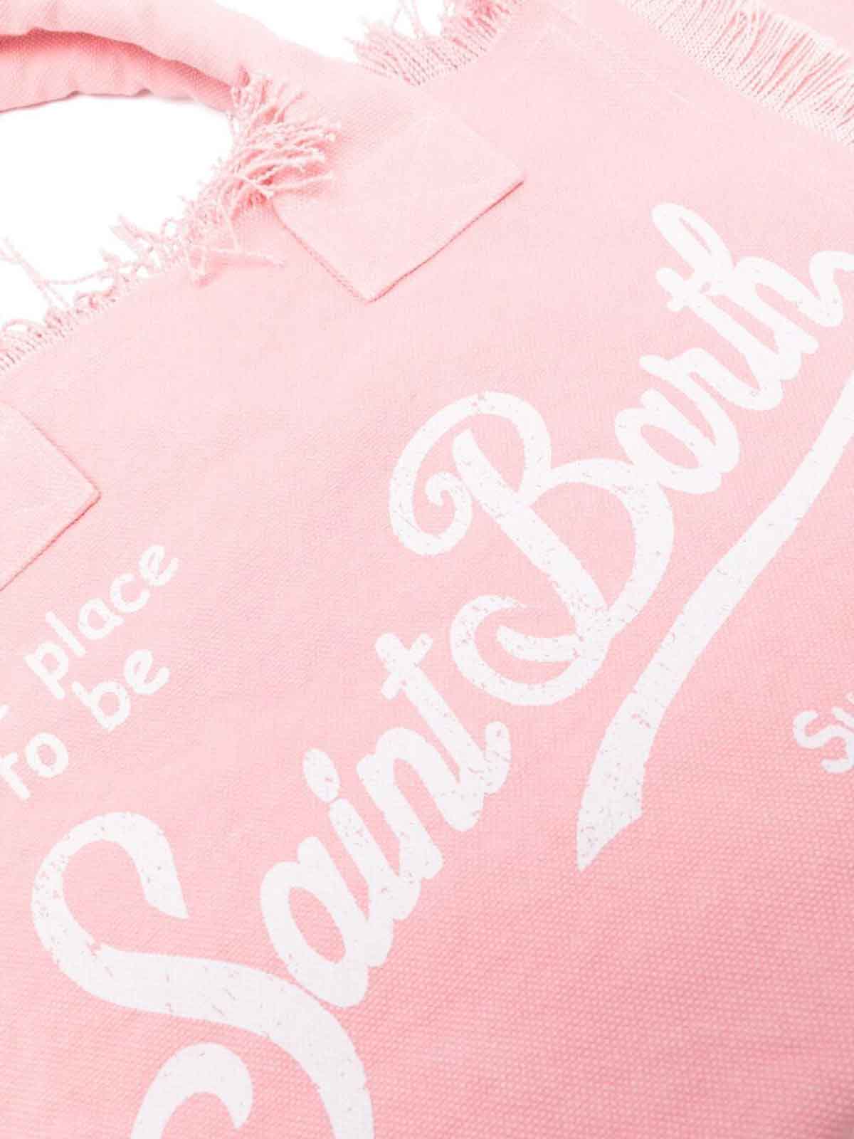 Shop Mc2 Saint Barth Canvas Bag In Pink