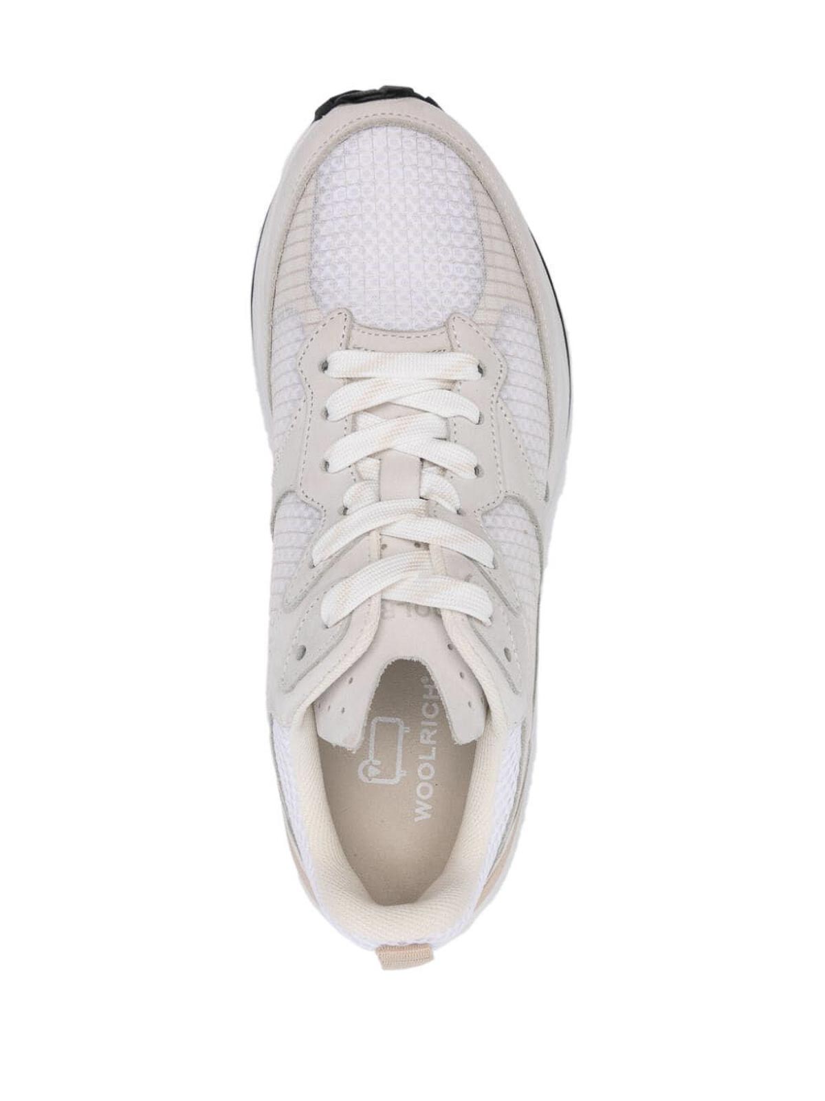 Shop Woolrich Running Sneakers In White
