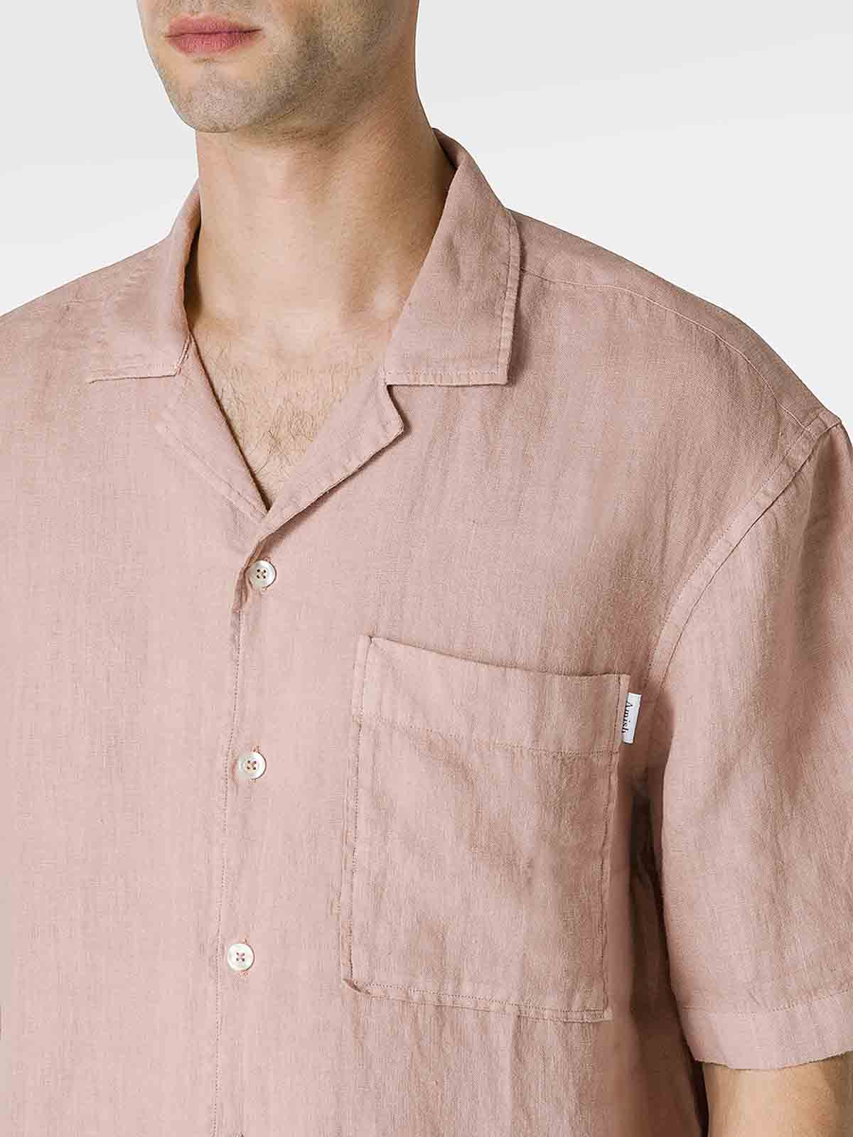 Shop Amish Highland Shirt In Color Carne Y Neutral