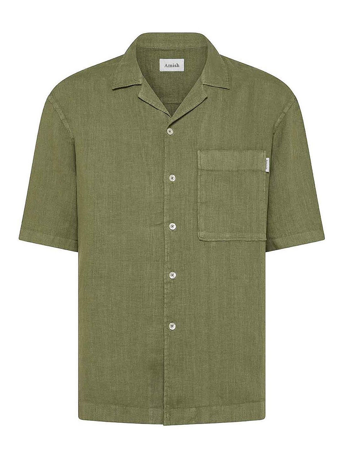Shop Amish Highland Shirt In Verde