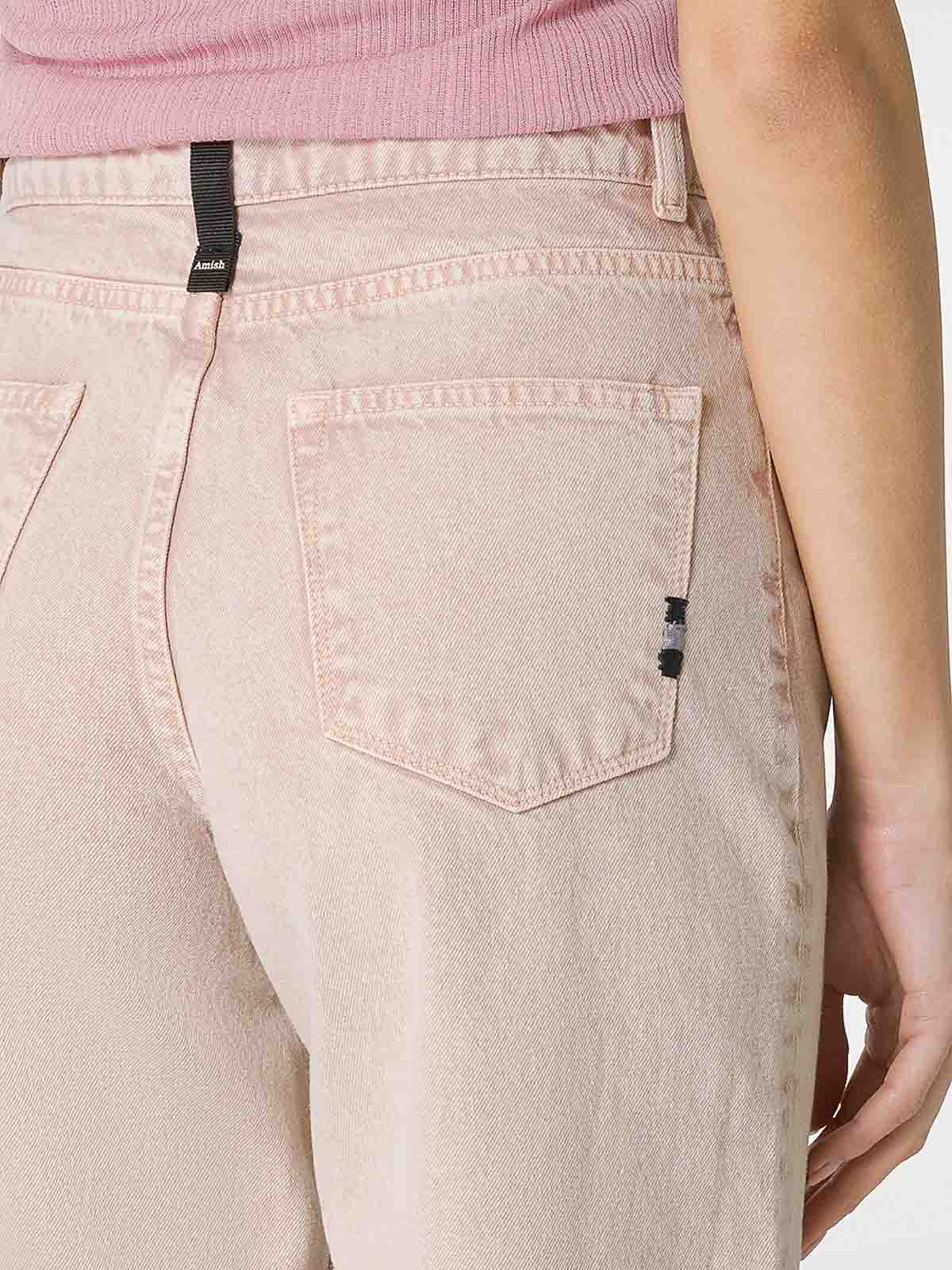Shop Amish Linda Jeans In Color Carne Y Neutral
