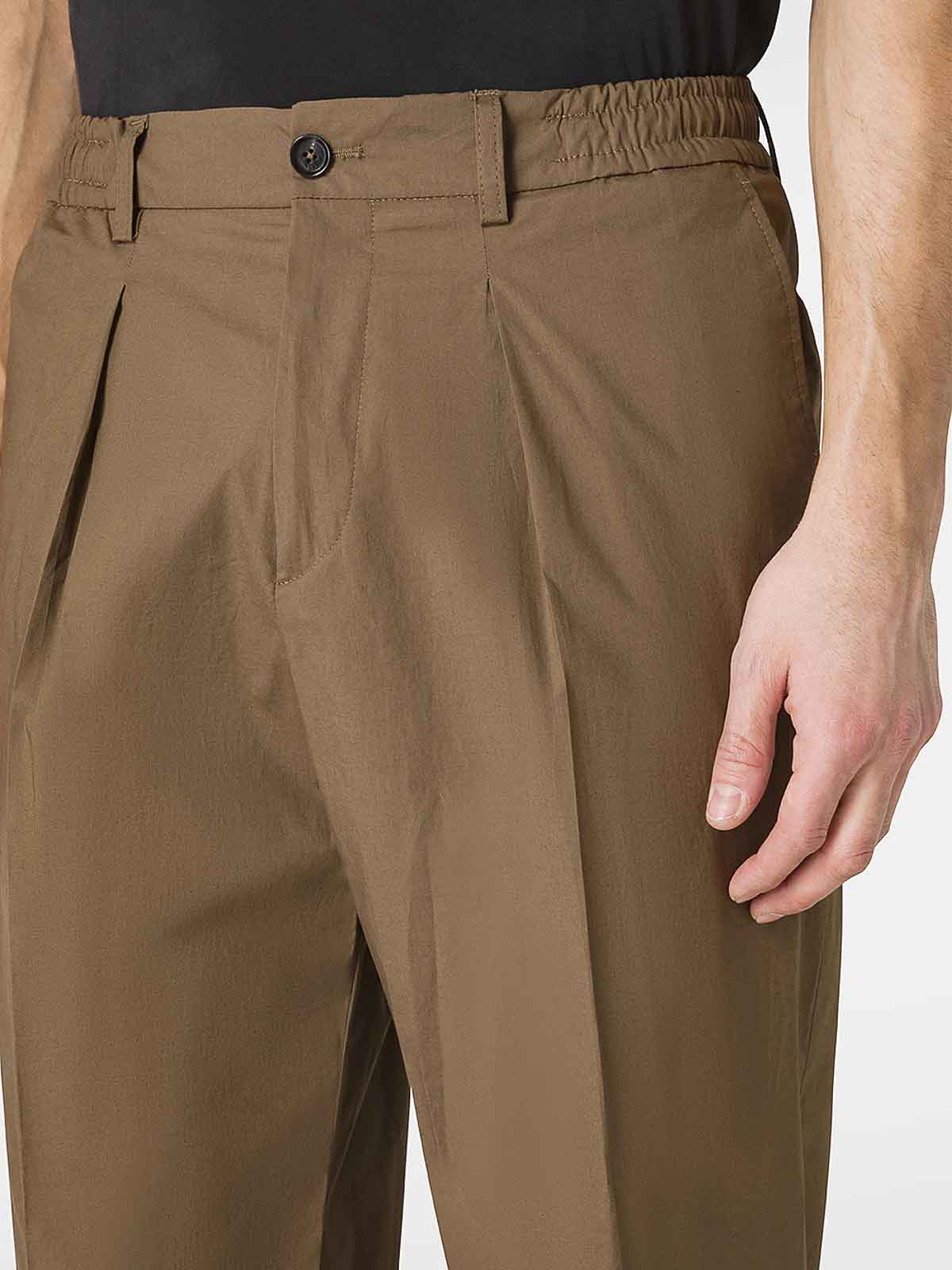 Shop Beable Pants With Elastic In Marrón