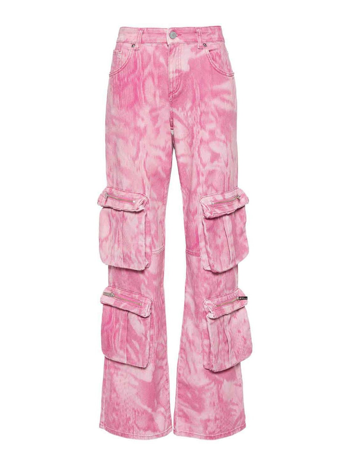 Shop Blumarine Camouflage Print Trousers In Color Carne Y Neutral
