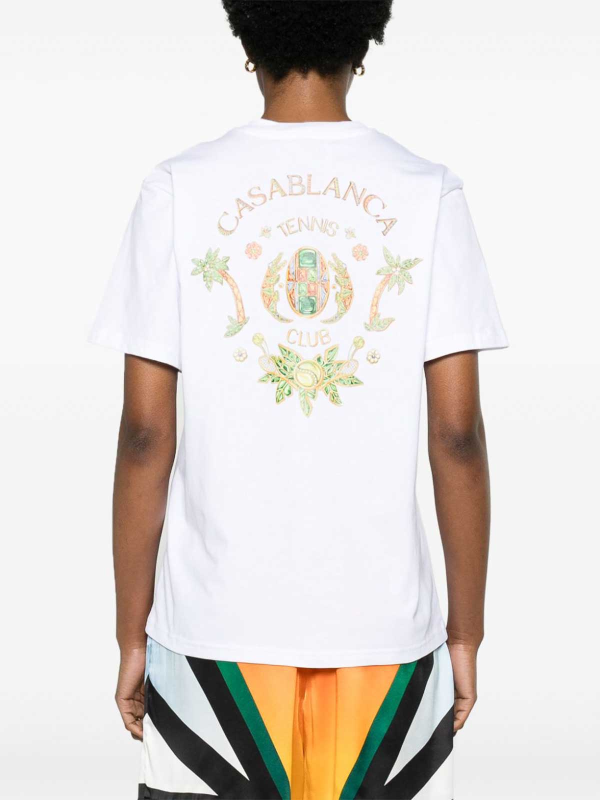 Shop Casablanca Joyaux Dafrique T-shirt In Blanco