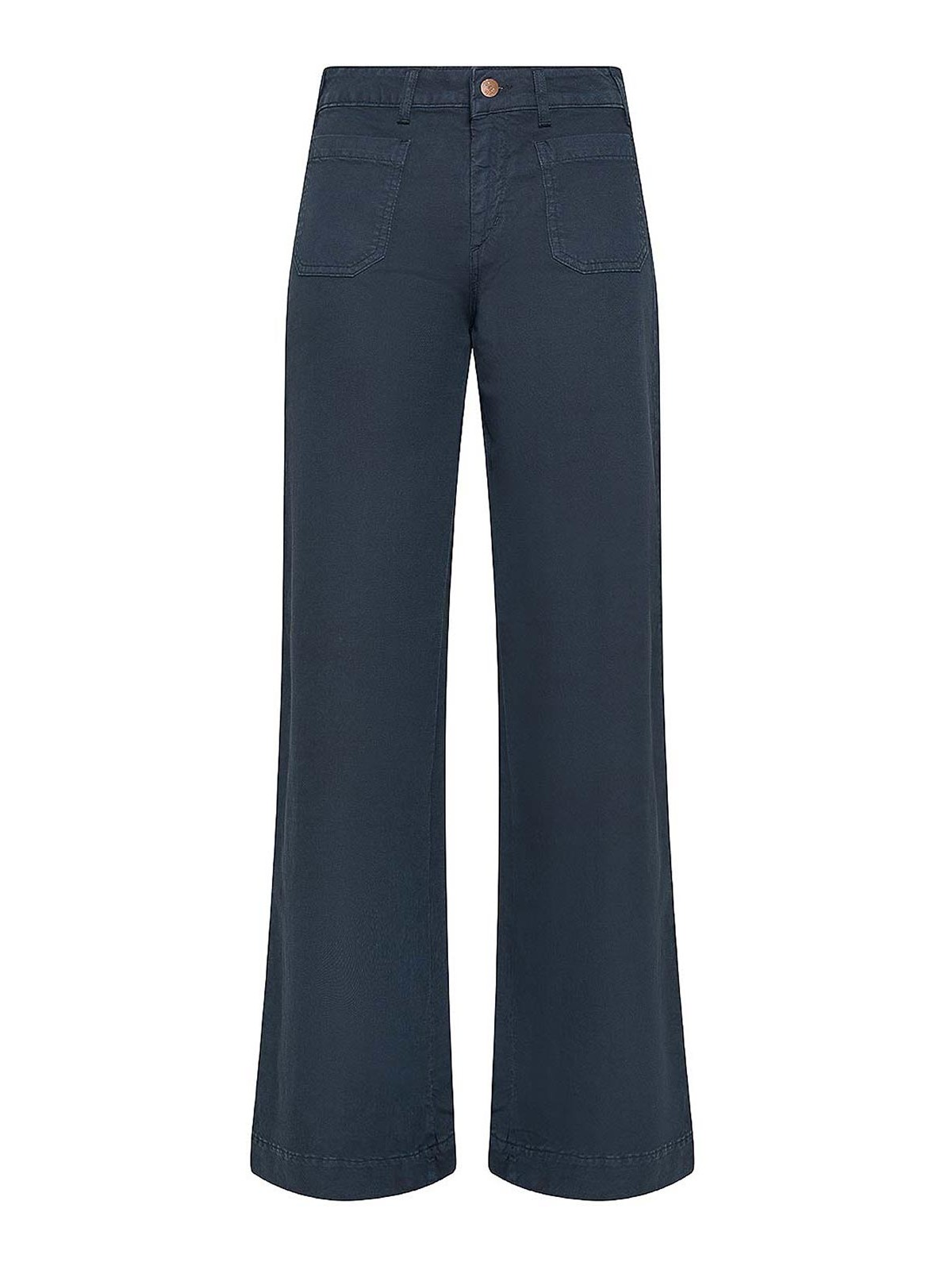 Shop Cigala's Pocket Detail Jeans In Azul