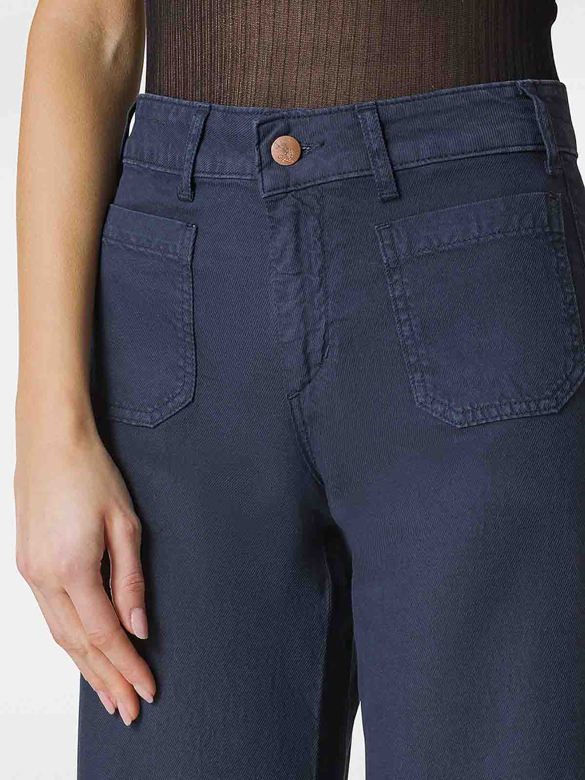 Shop Cigala's Pocket Detail Jeans In Azul