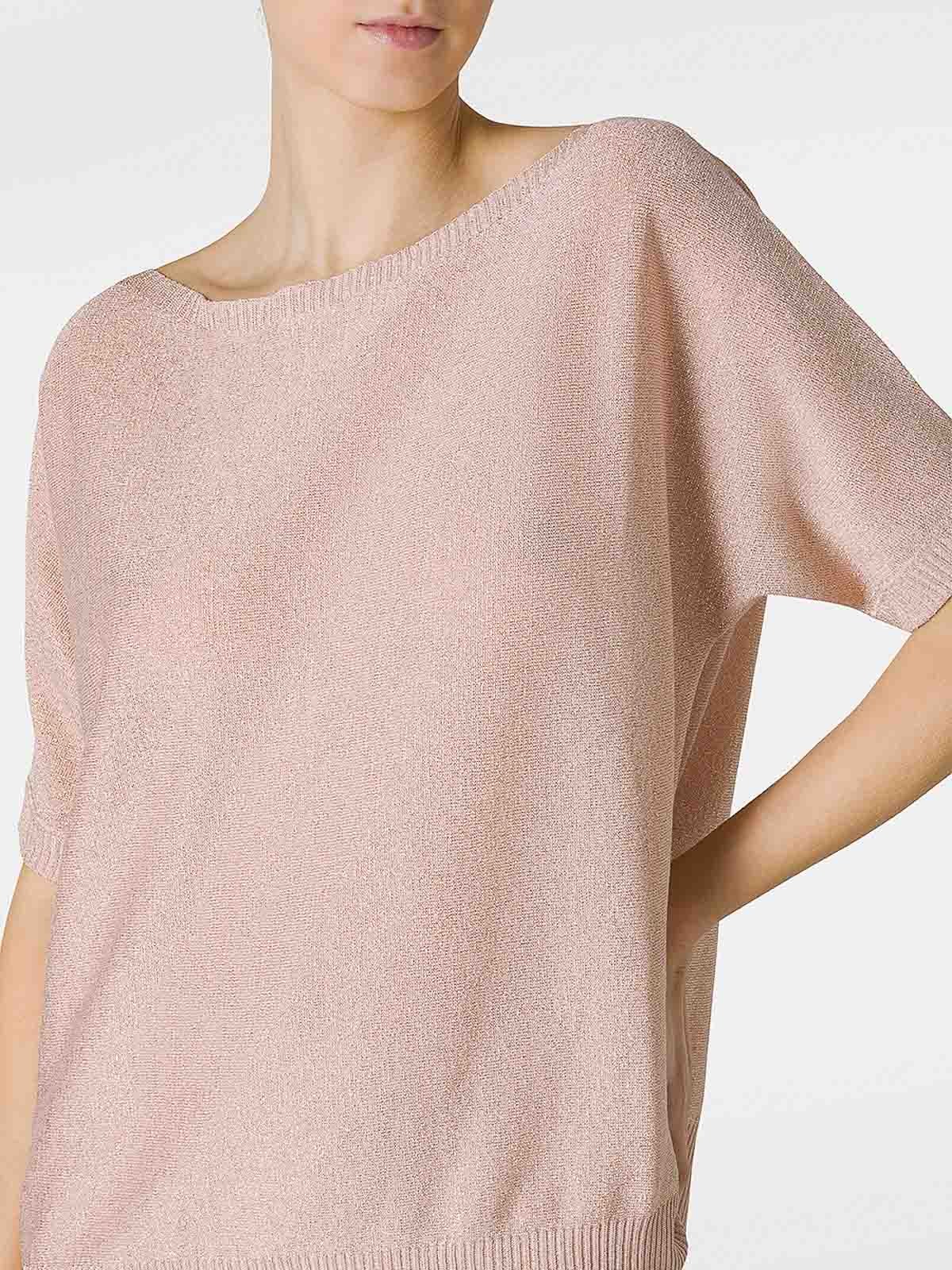 Shop D Exterior Boat Neck Sweater In Color Carne Y Neutral