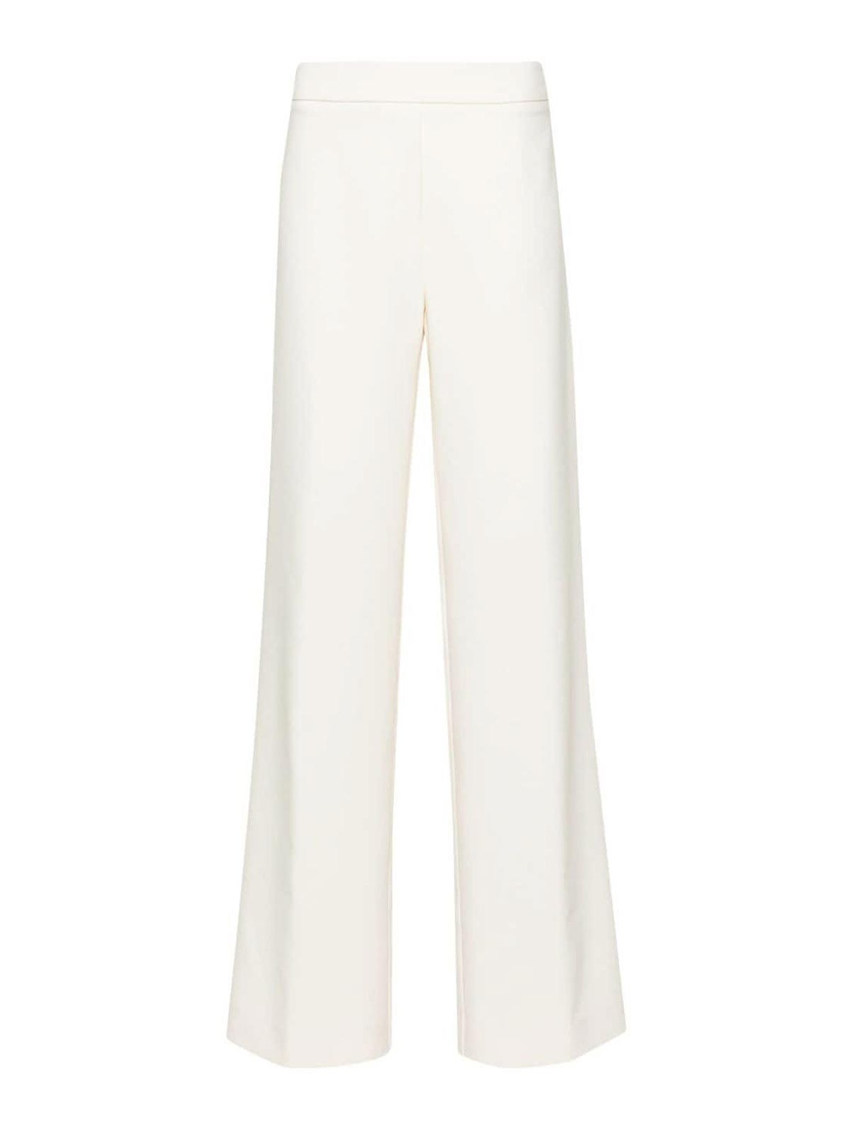 D Exterior High Waisted Trousers In White