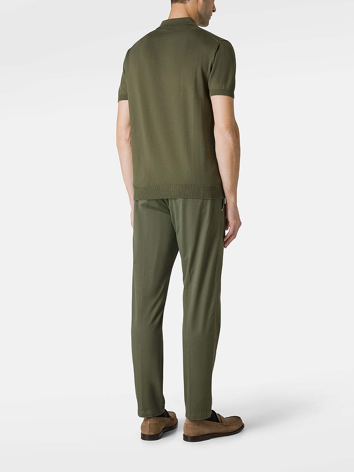 Shop Daniele Fiesoli Short-sleeved Cotton Polo Shirt In Verde