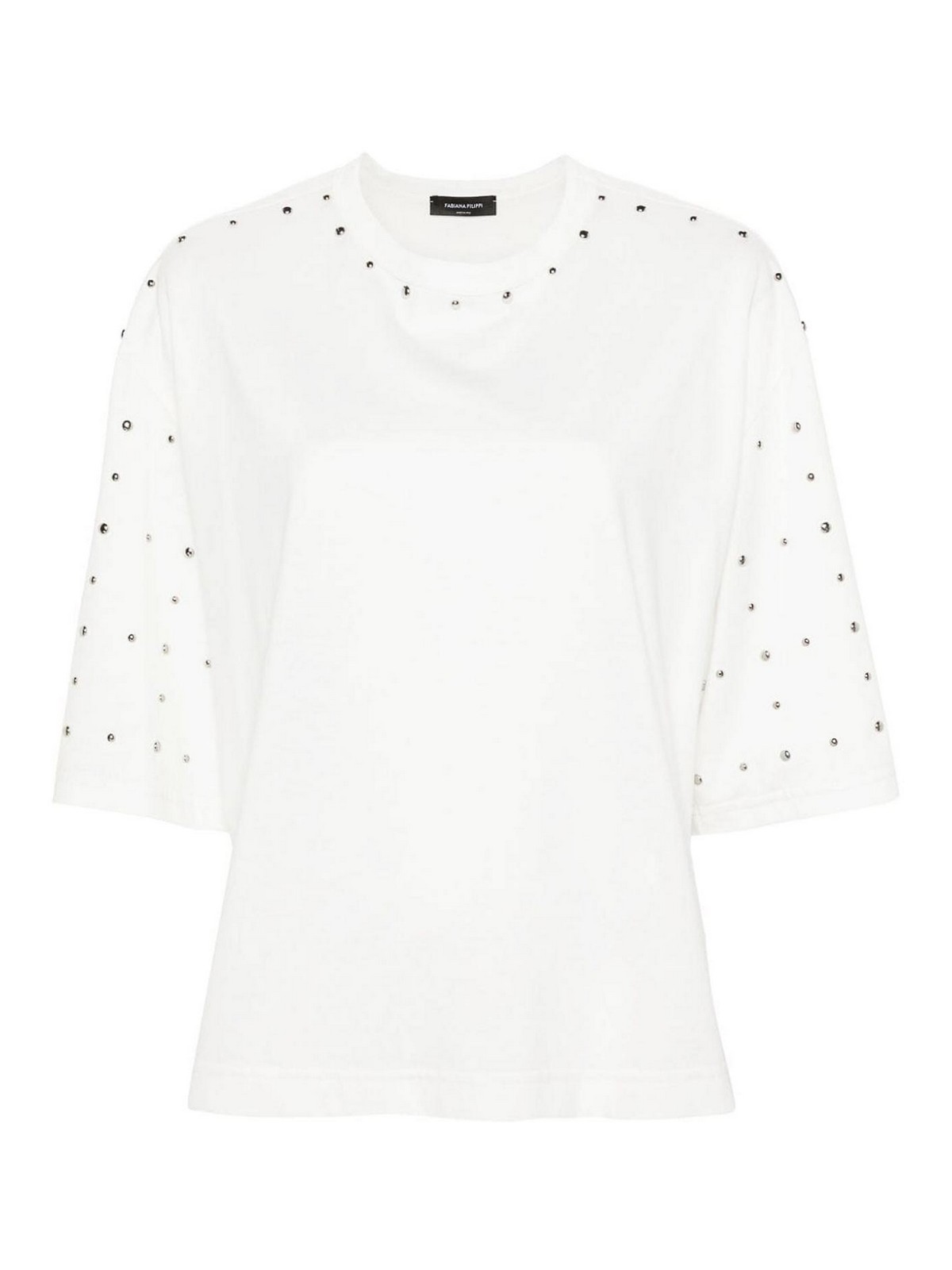 Shop Fabiana Filippi Camiseta - Blanco