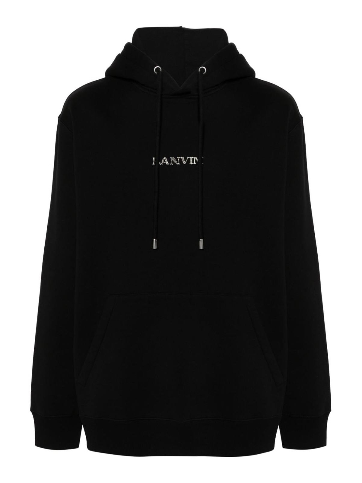 Shop Lanvin Sweatshirt With Logo In Negro