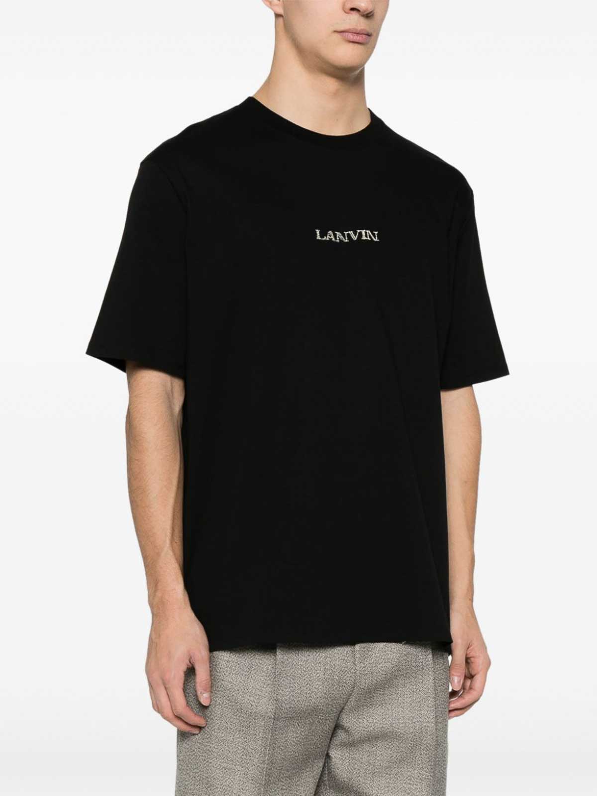 Shop Lanvin T-shirt With Logo In Negro