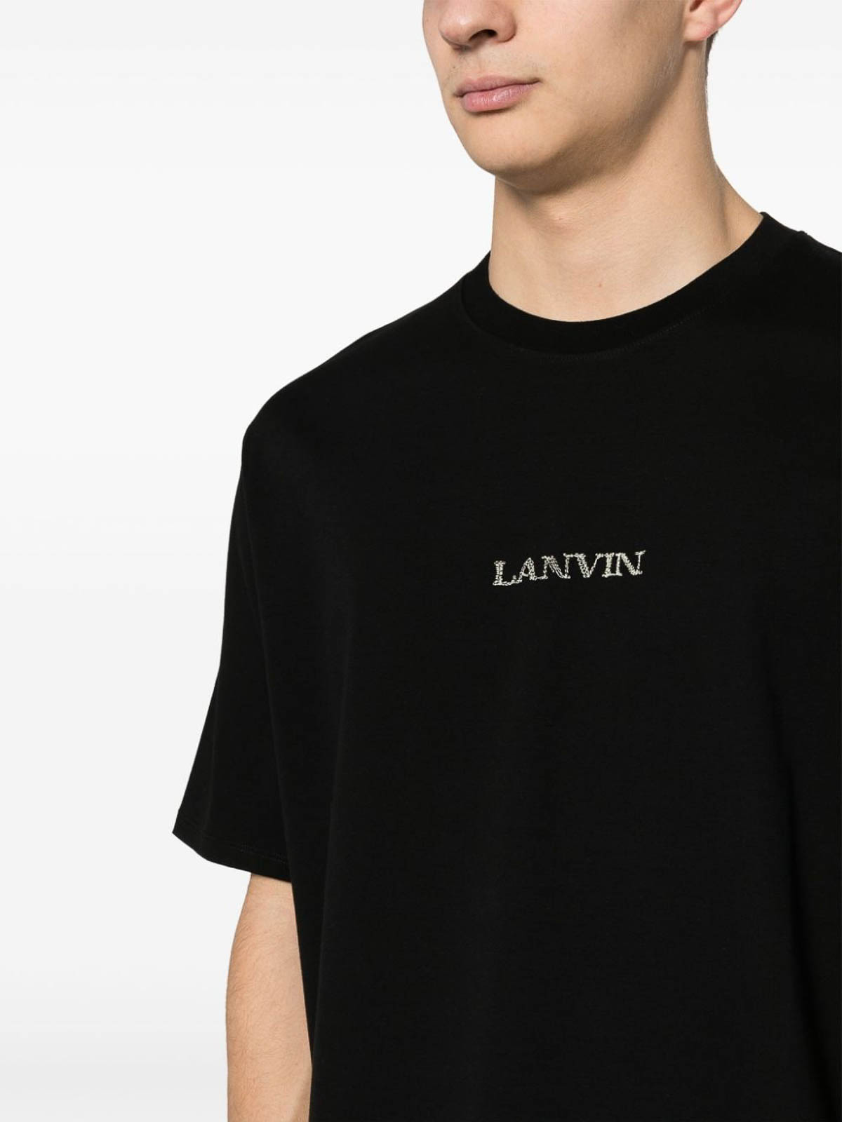 Shop Lanvin T-shirt With Logo In Negro