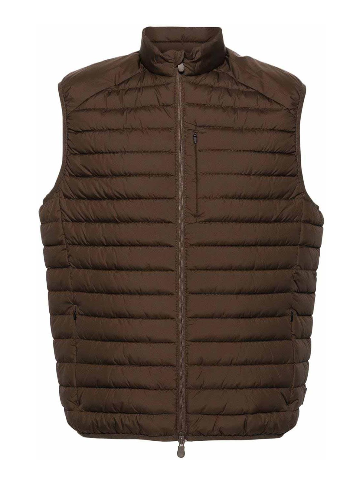Save The Duck Padded Vest In Brown