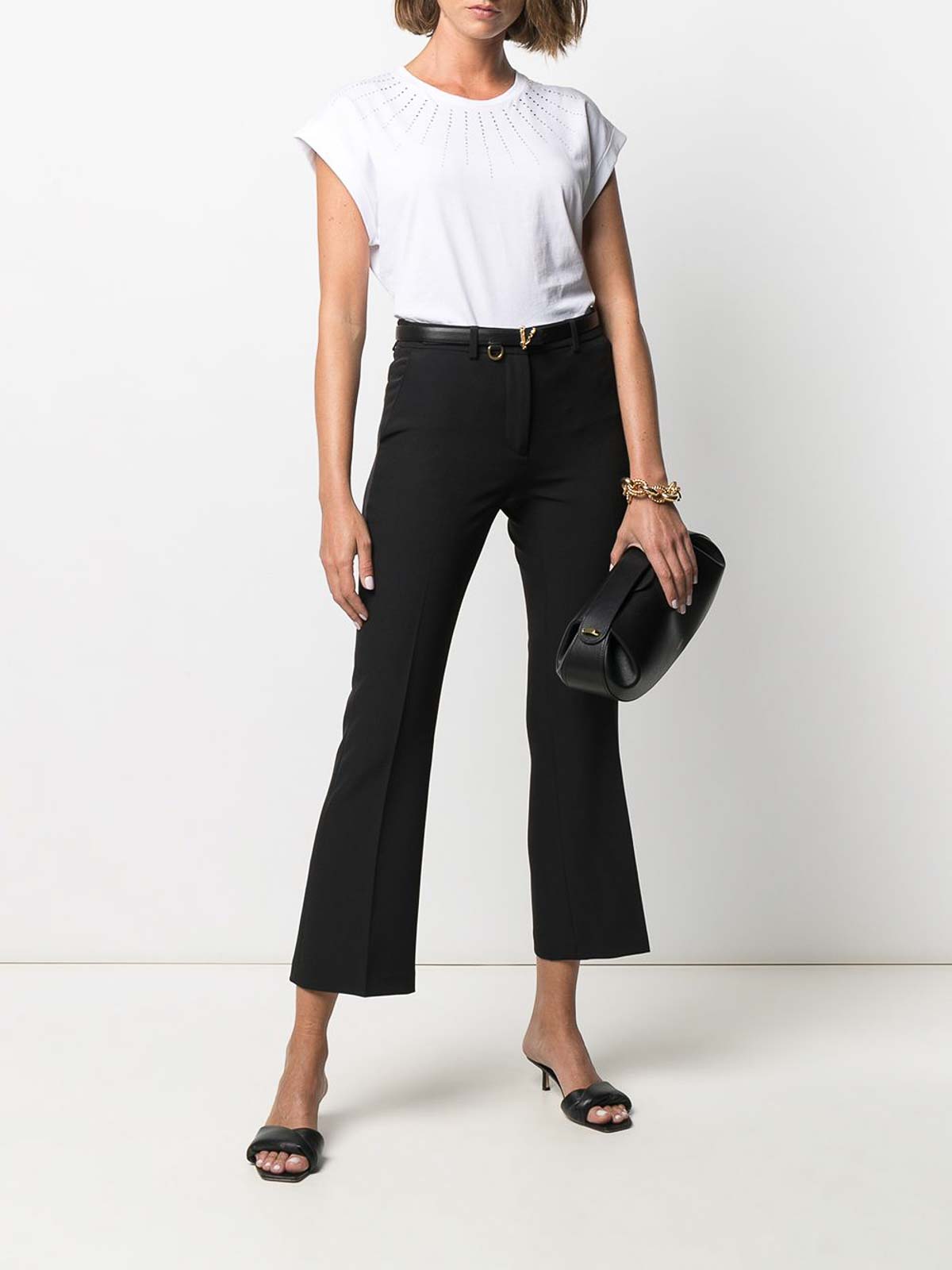 Shop Seventy Tailored Trousers In Black