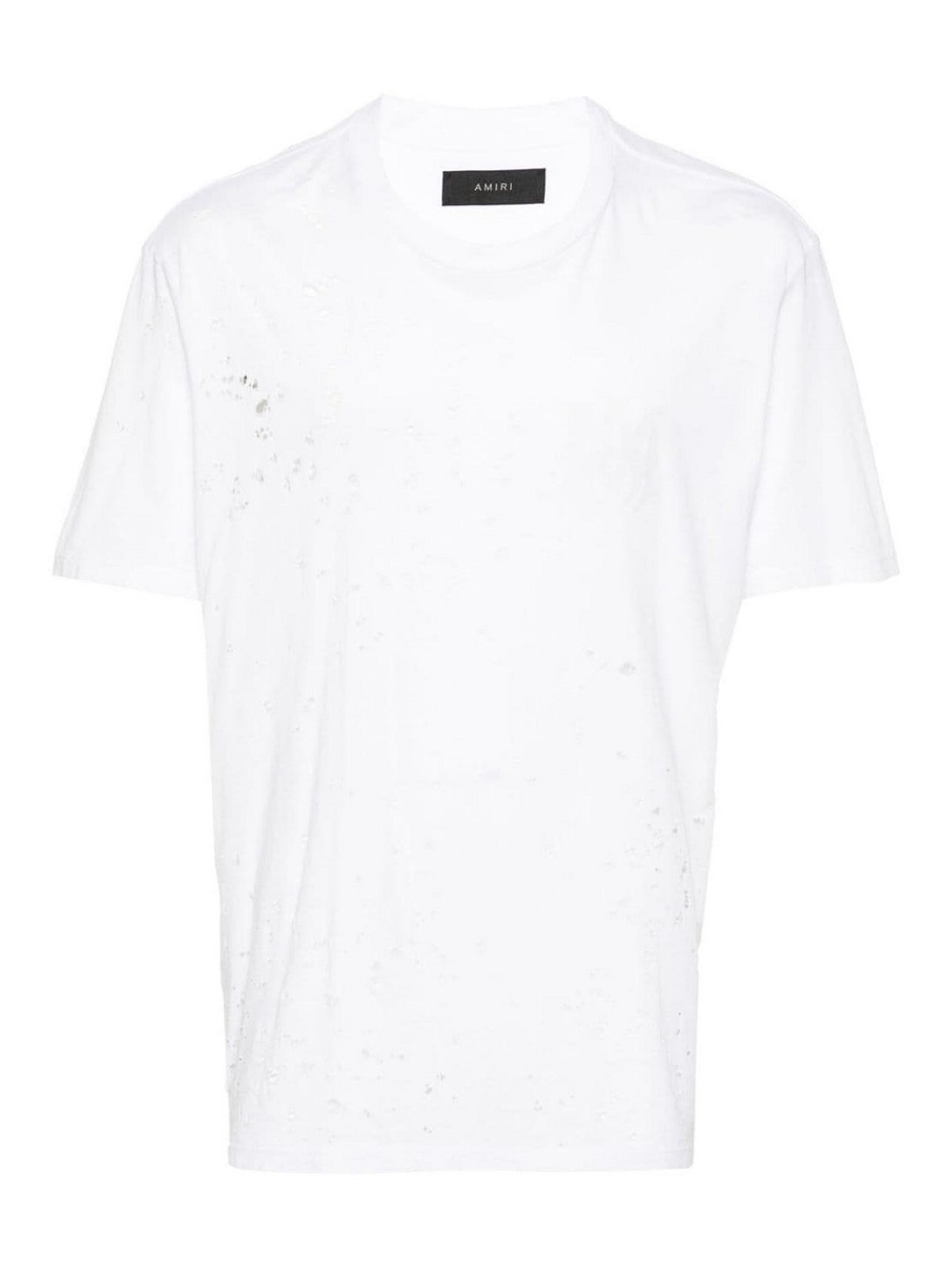 Amiri Distressed Effect T-shirt In White