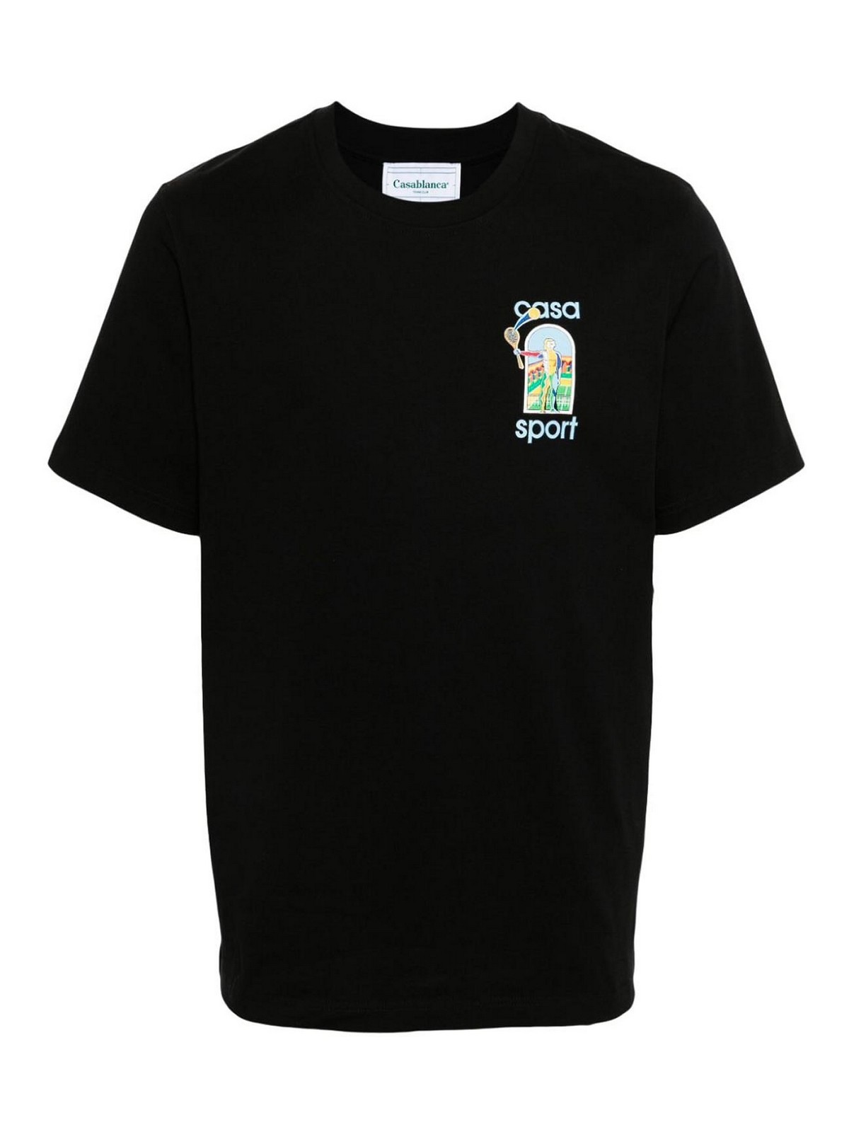 Casablanca Le Jeu Print T-shirt In Black