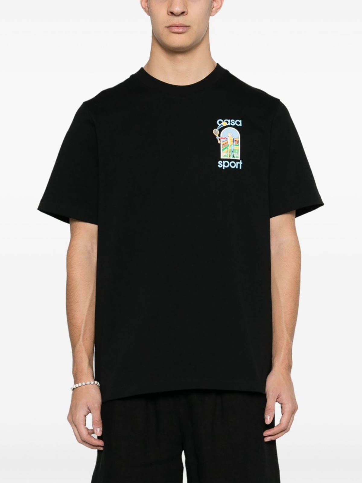 Casablanca Le Jeu Print T-Shirt - Black - Men | MS24JTS00102