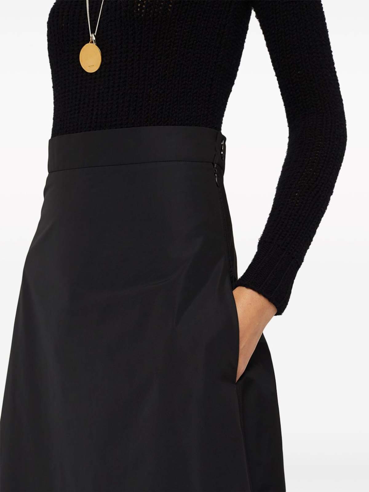 Shop Jil Sander Skirt With Pockets In Black