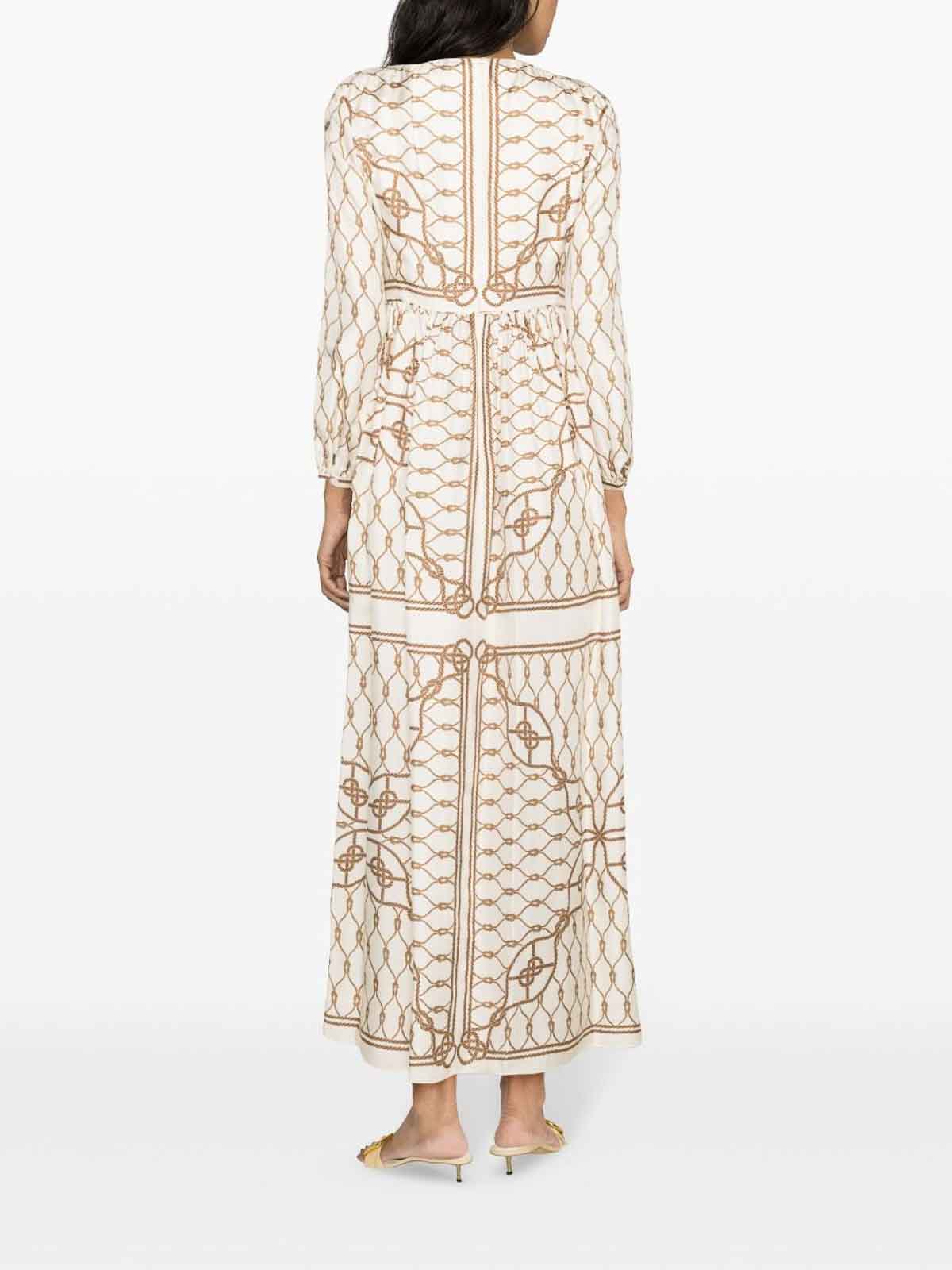 Shop Tory Burch Graphic Print Dress In White