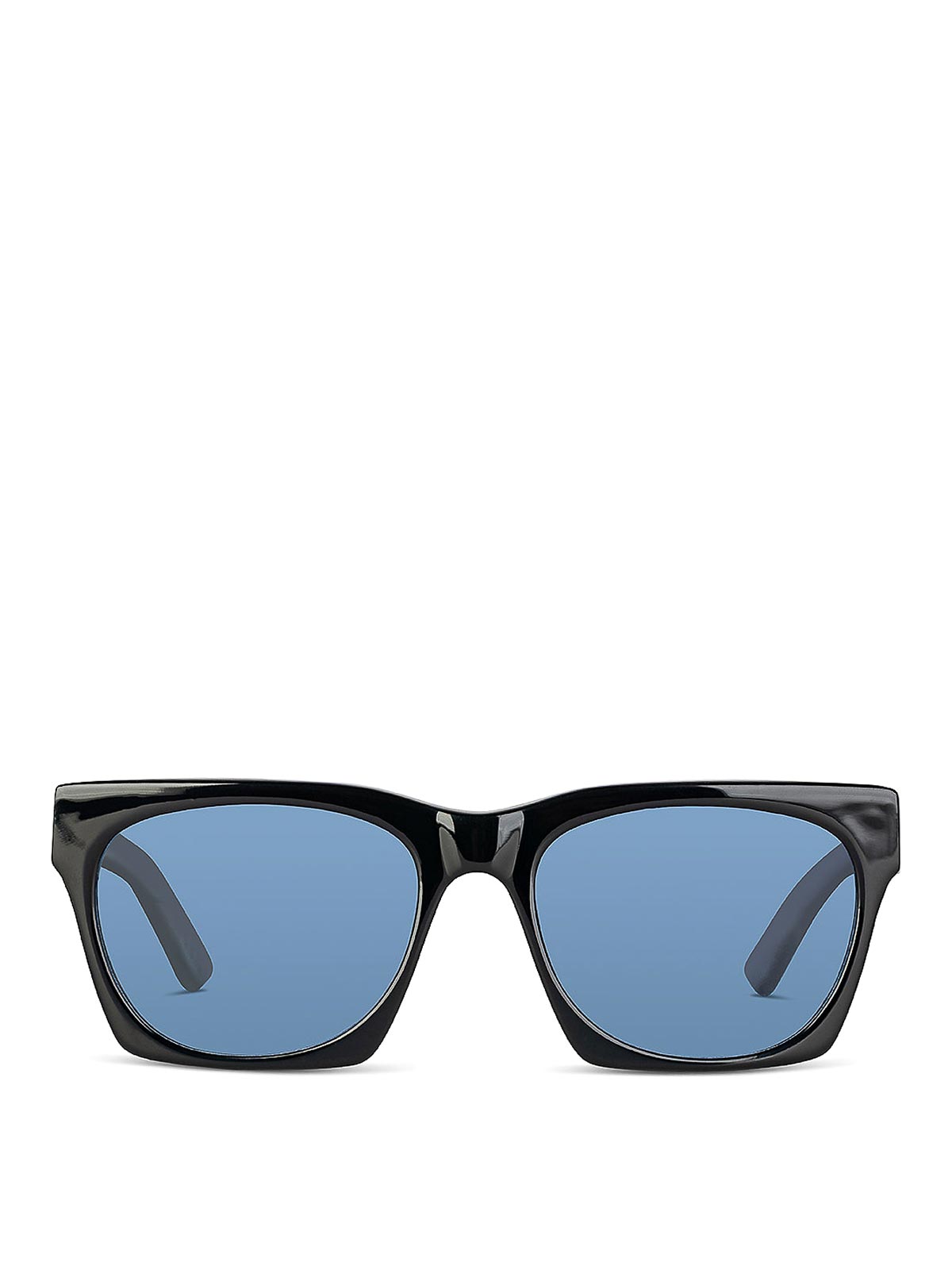 Shop Facehide Black And Blue Numero 0 Glasses