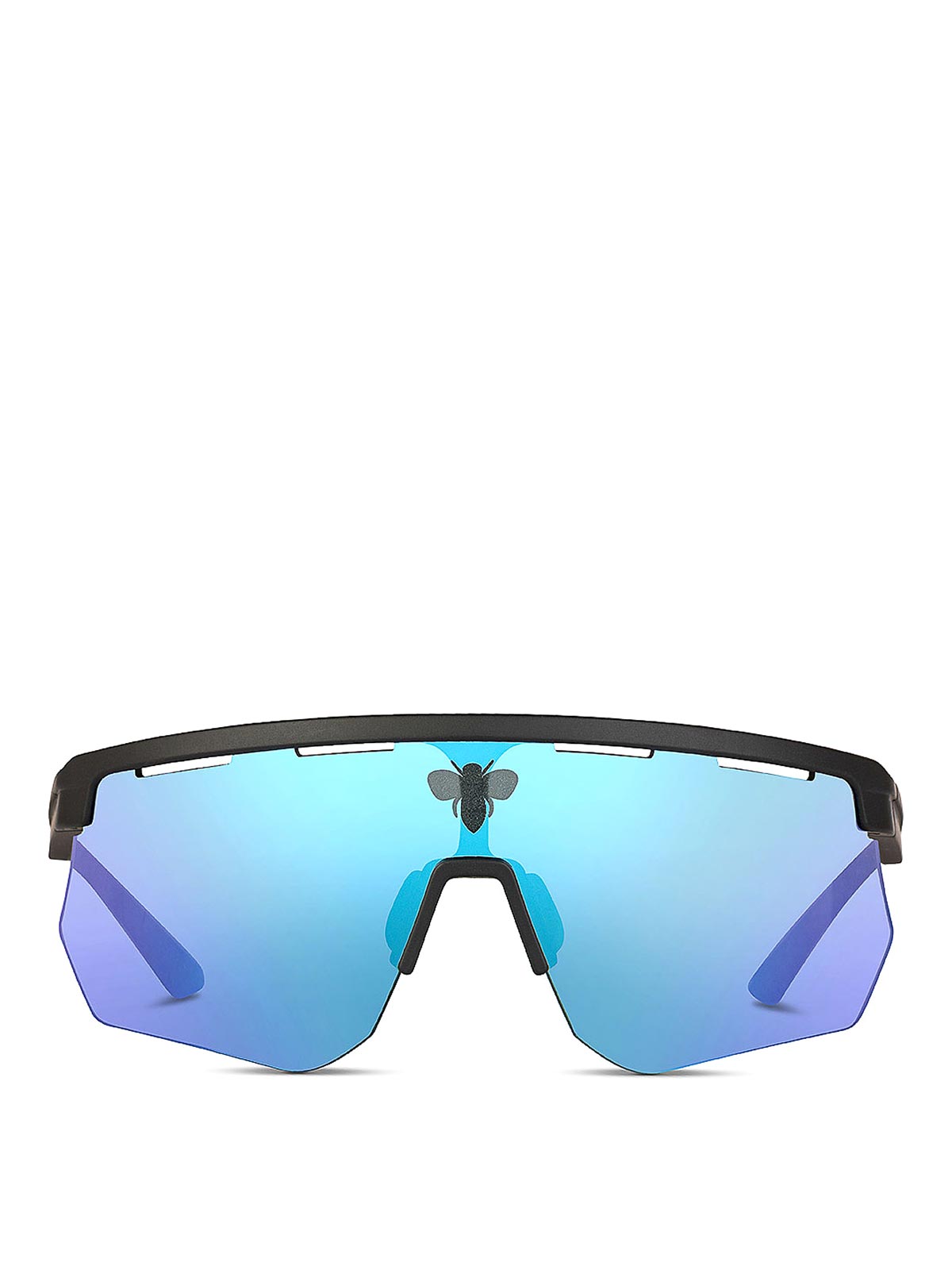 Shop Facehide Raider Mask-style Glasses In Light Blue