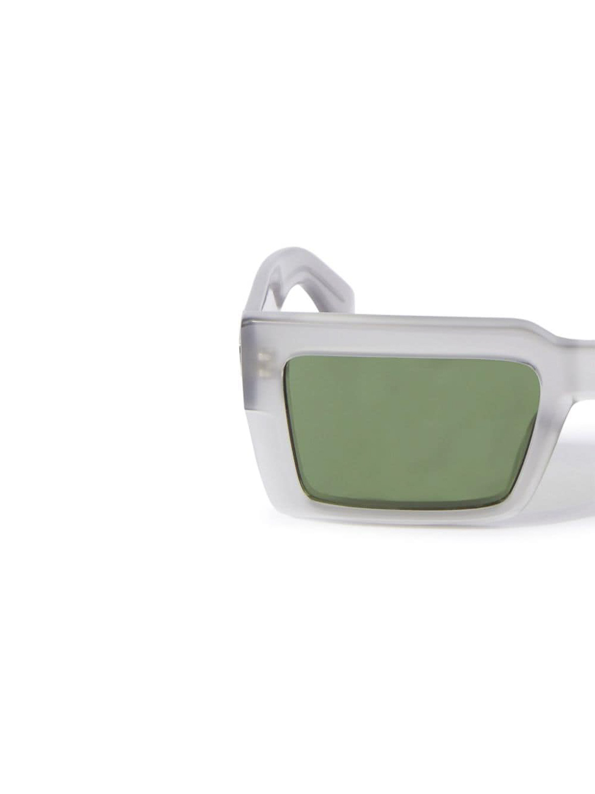 Shop Off-white Arrows Motif Glasses In Green