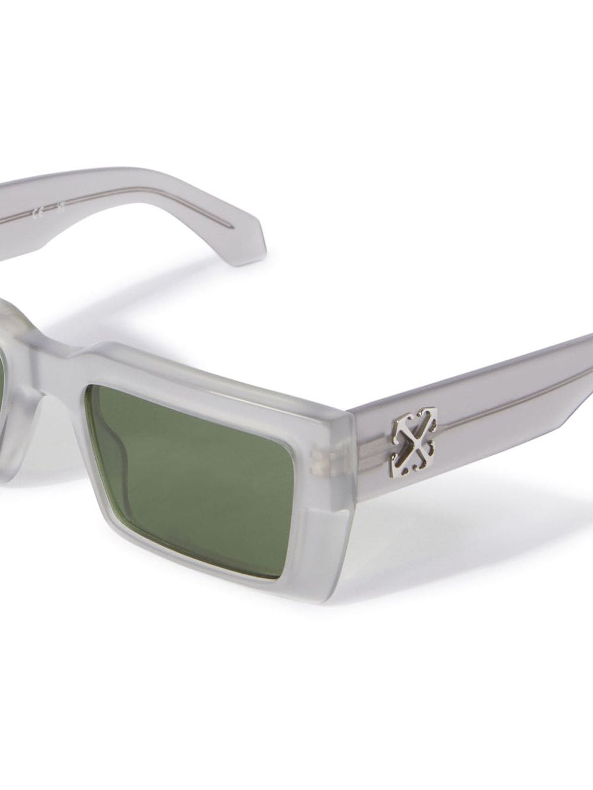 Shop Off-white Arrows Motif Glasses In Green