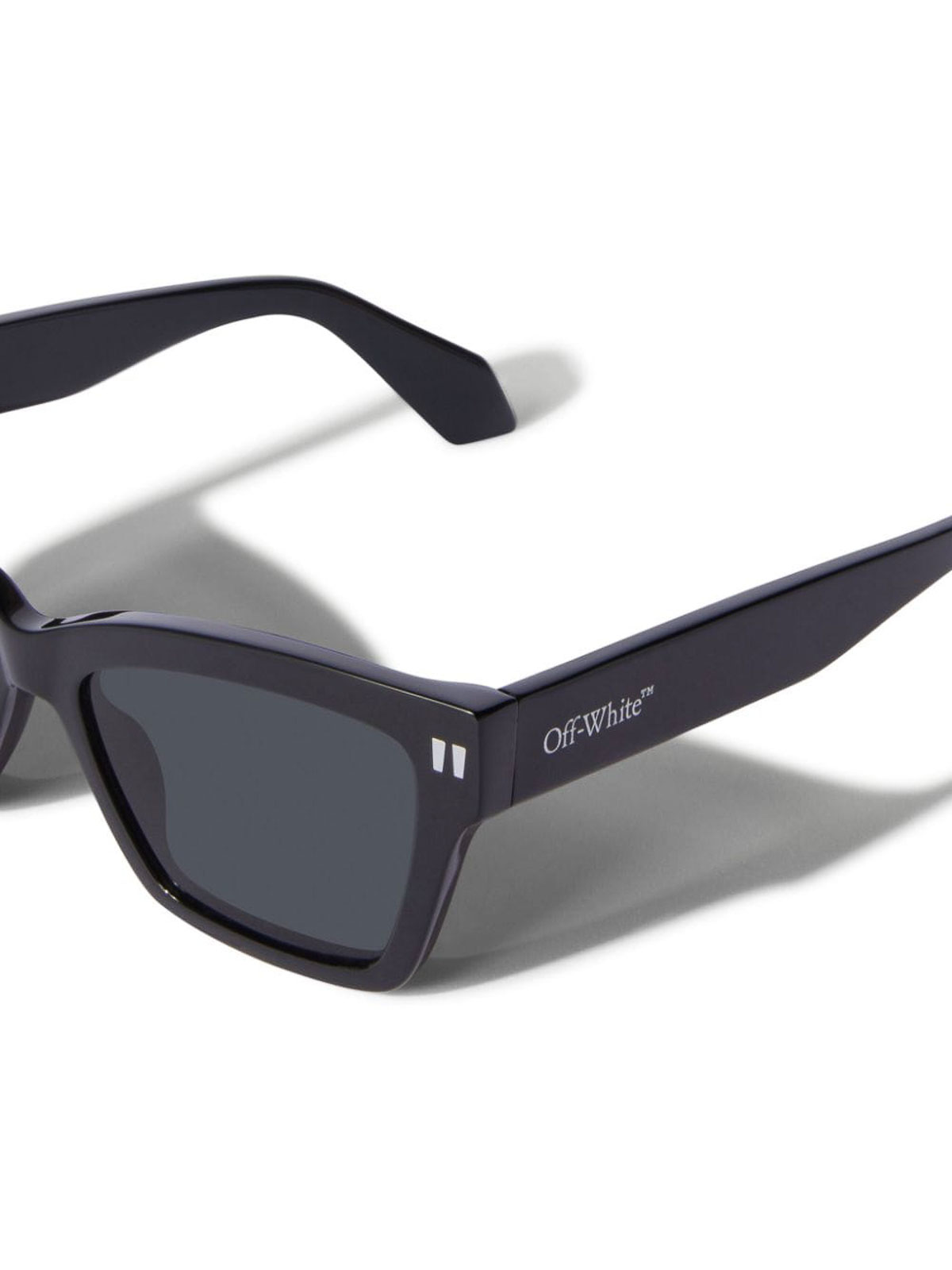 Shop Off-white Logo Print Glasses In Black