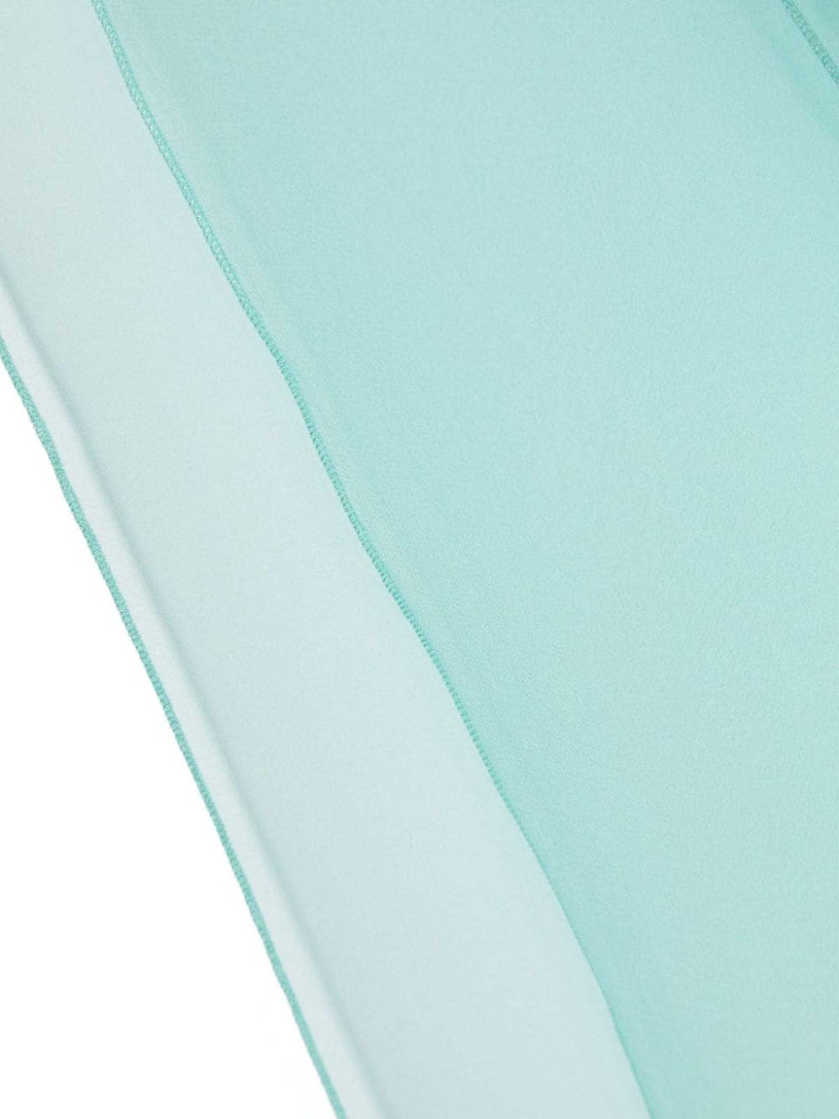 Shop Alberta Ferretti Semi-transparent Construction Scarf In Blue