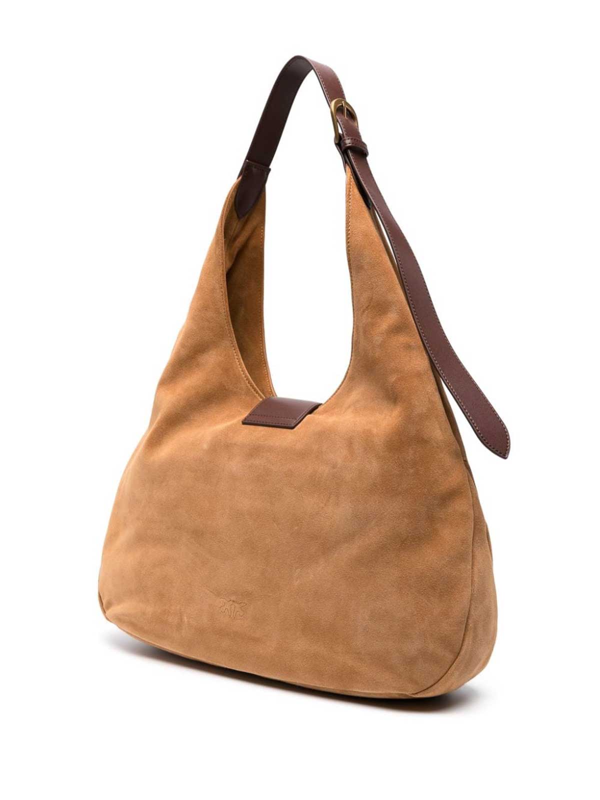 Shop Pinko Large  Bag In Brown