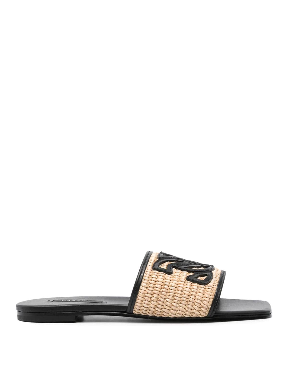 Shop Casadei Portofino Sandals In Brown
