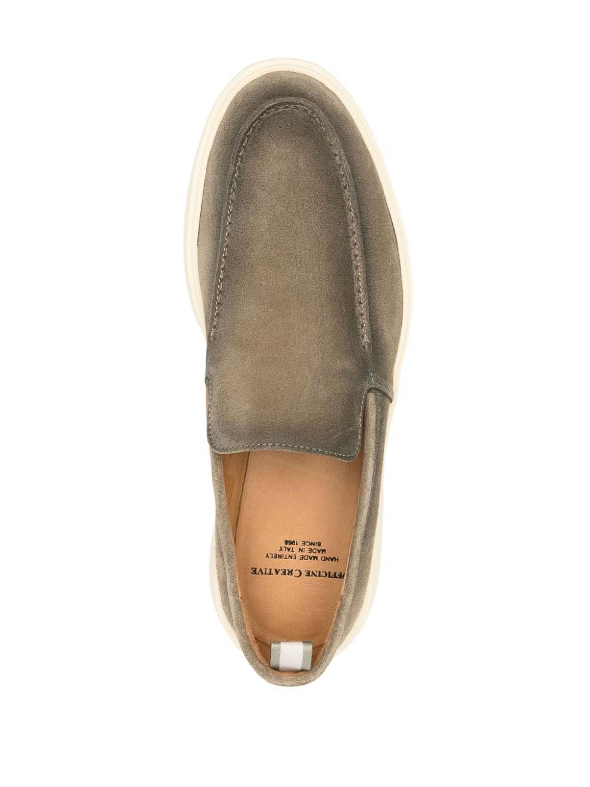 Shop Officine Creative Gradient Effect Loafers In Grey